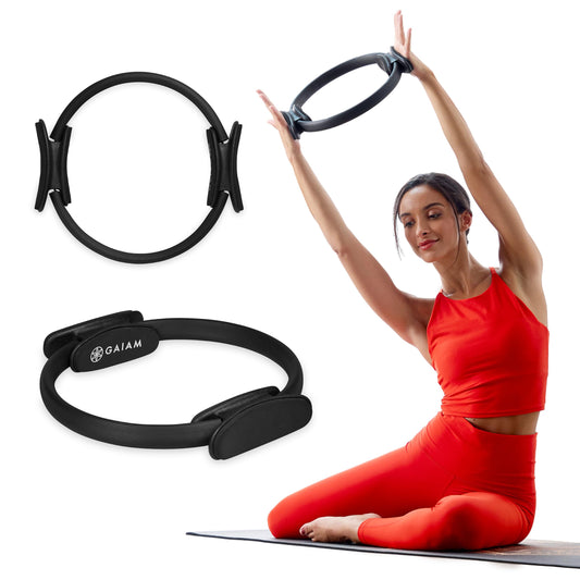 Gaiam Pilates Ring – Foam Handle Fitness Circle