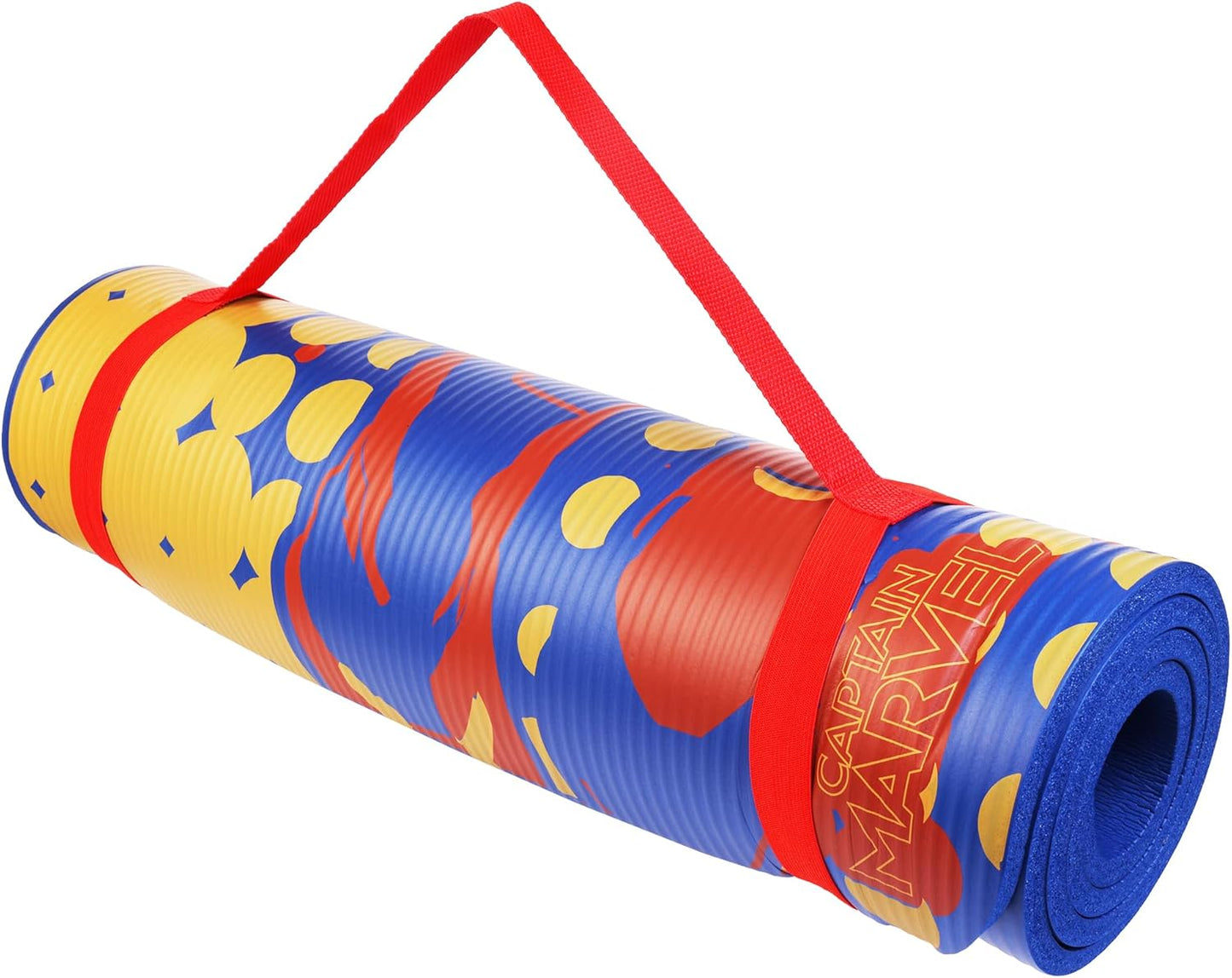 Marvel Captain Marvel 10mm Non-Slip Exercise Mat