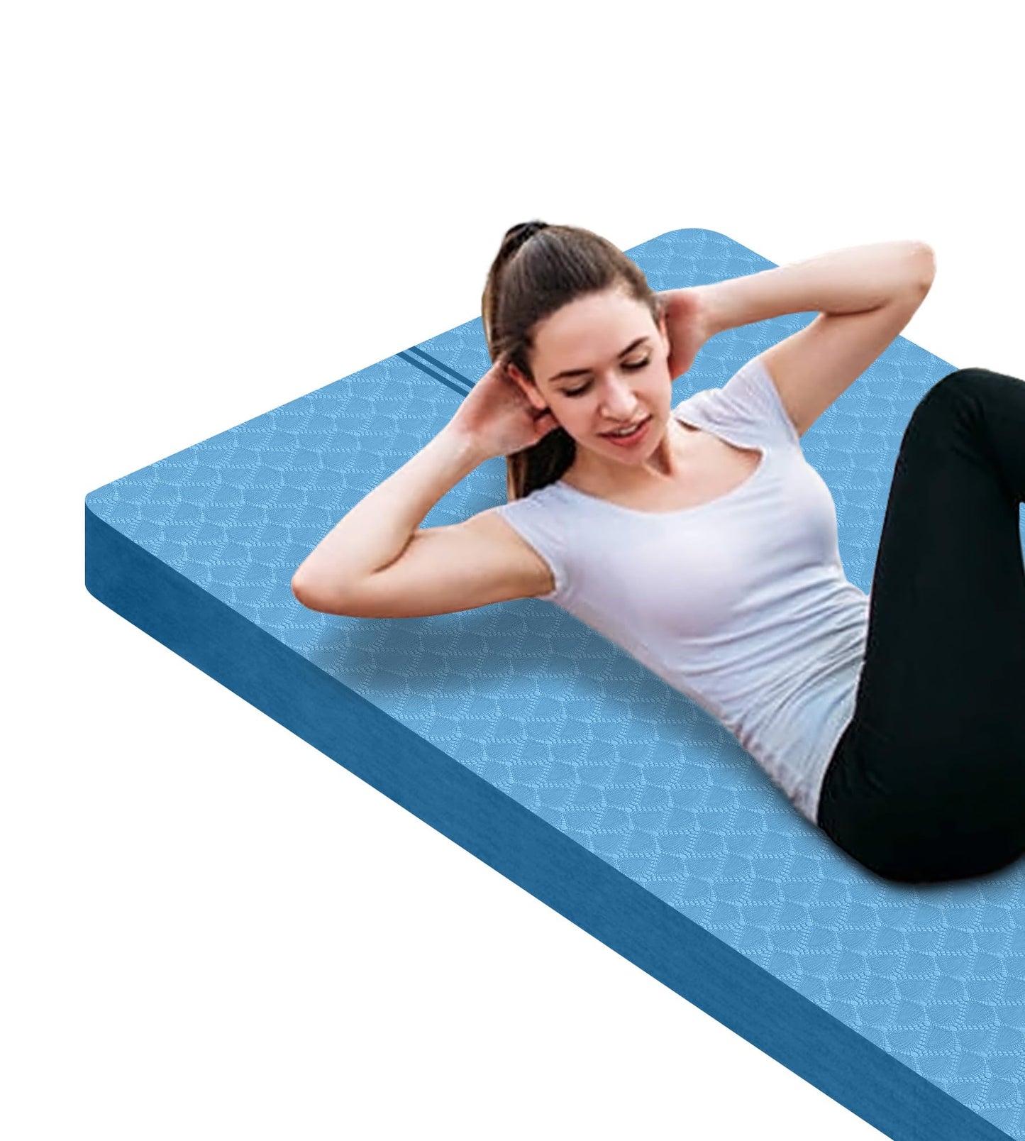 Nuveti Large Thick Yoga & Exercise Mat with Bag