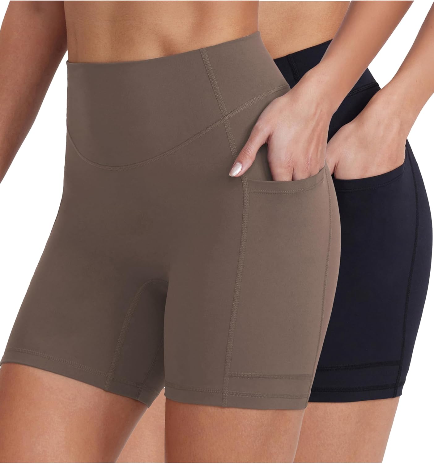 Women’s Biker Shorts with Pockets, 5"/8"