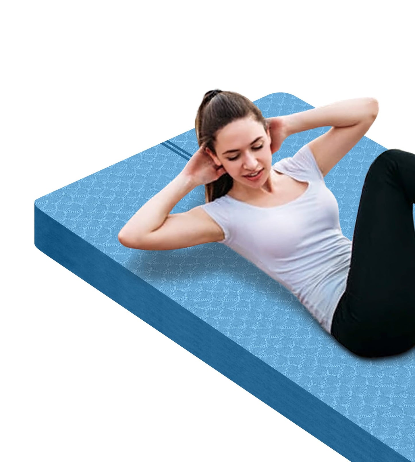 Nuveti Large Thick Yoga & Exercise Mat with Bag