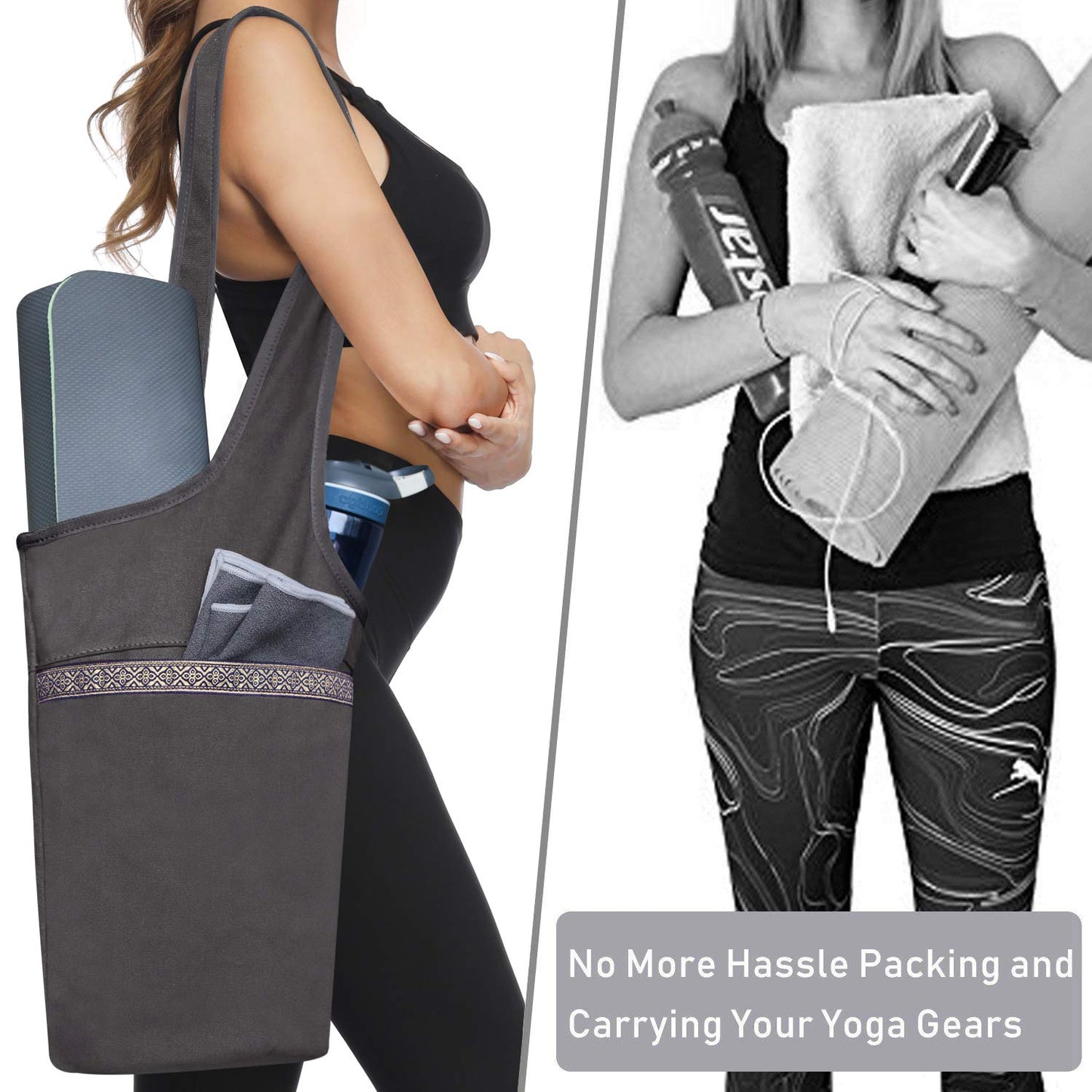 Ewedoos Yoga Mat Bag with Pocket