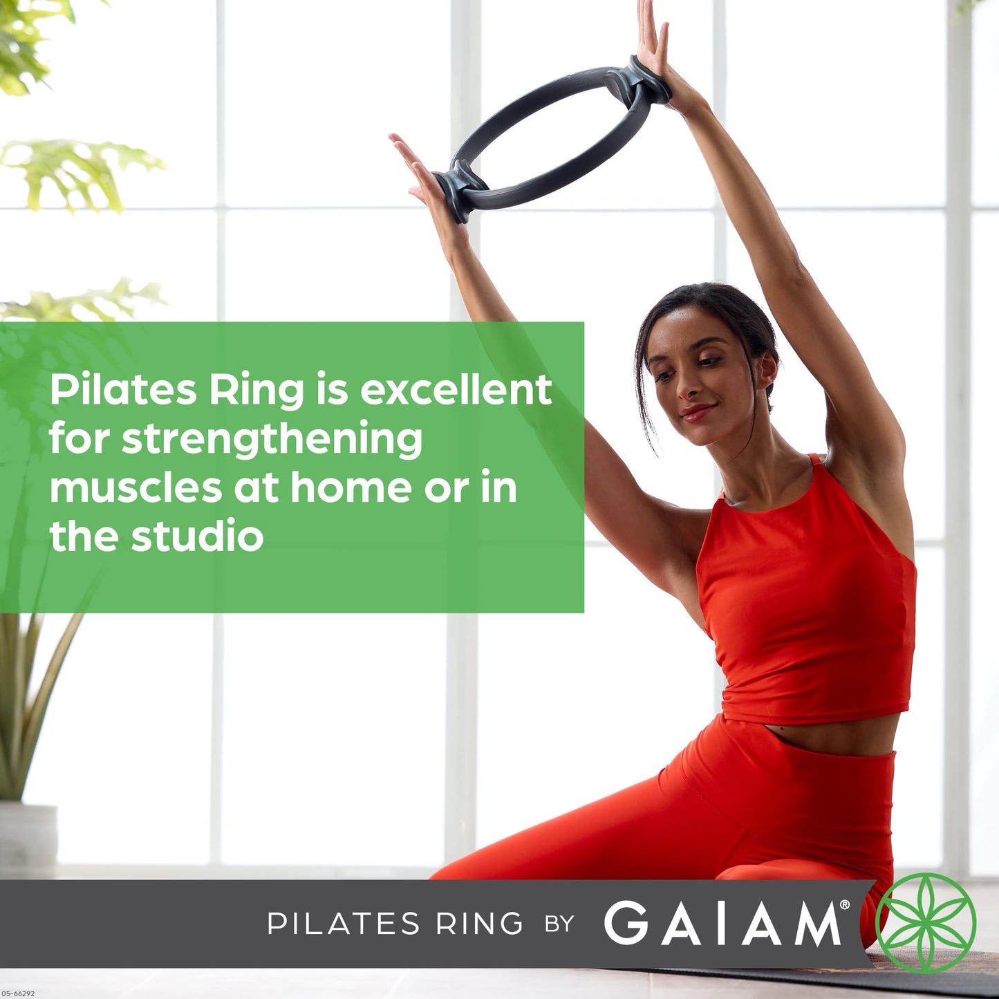 Gaiam Pilates Ring – Foam Handle Fitness Circle