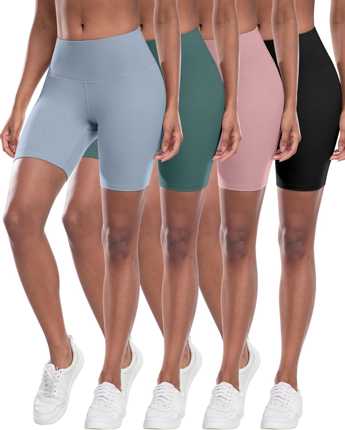 CHRLEISURE Women’s High-Waist Biker Yoga Shorts