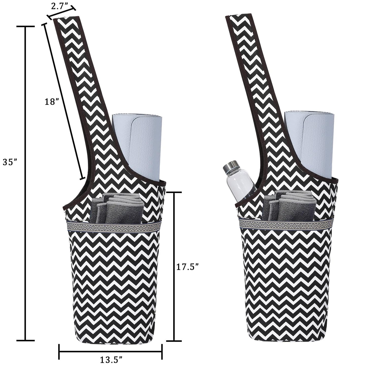 Ewedoos Yoga Mat Bag with Pocket