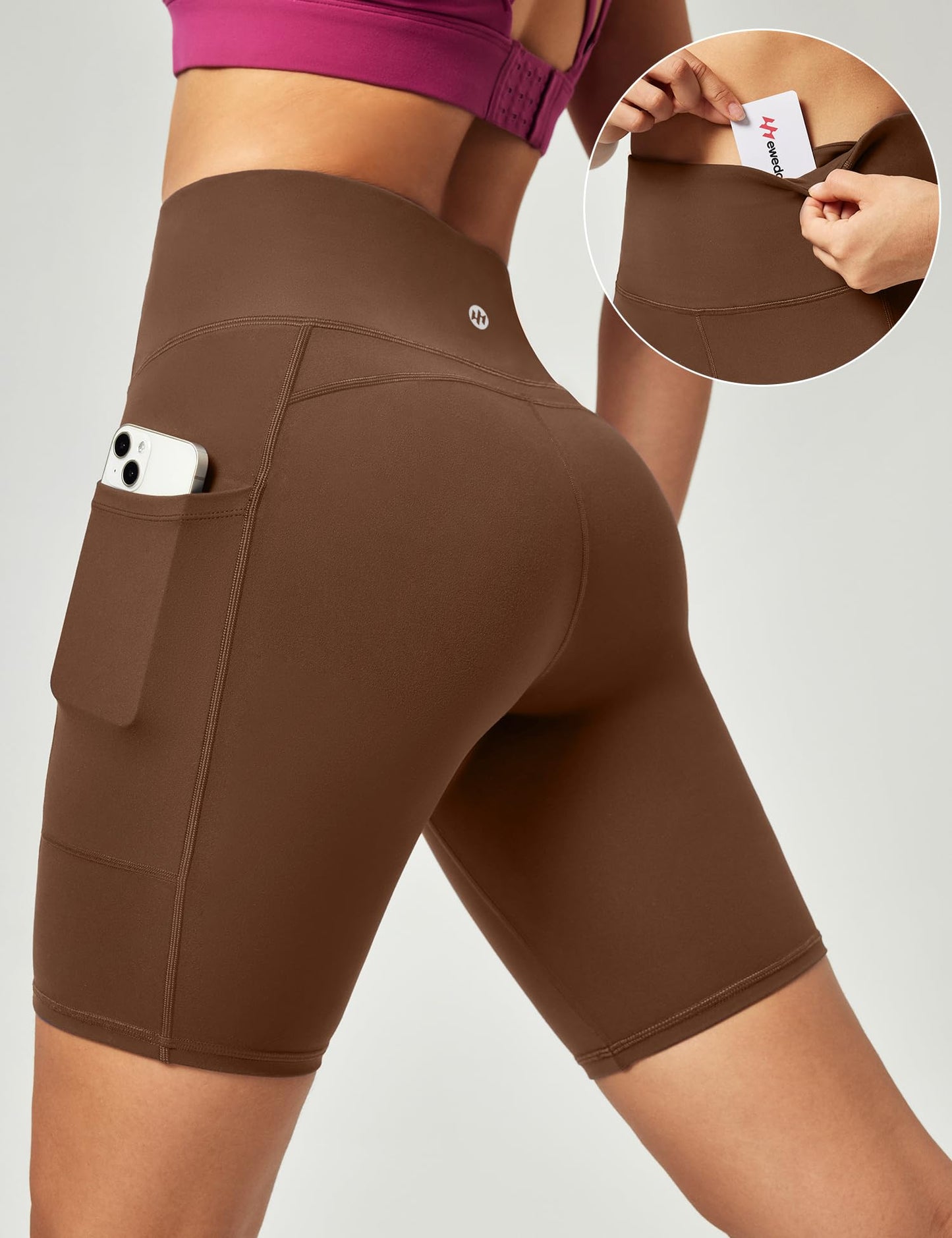 Ewedoos Women’s High-Waist Biker Shorts