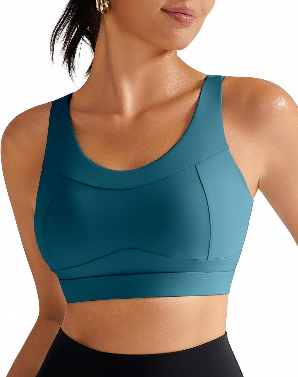 RUNNING GIRL High-Impact Racerback Sports Bra