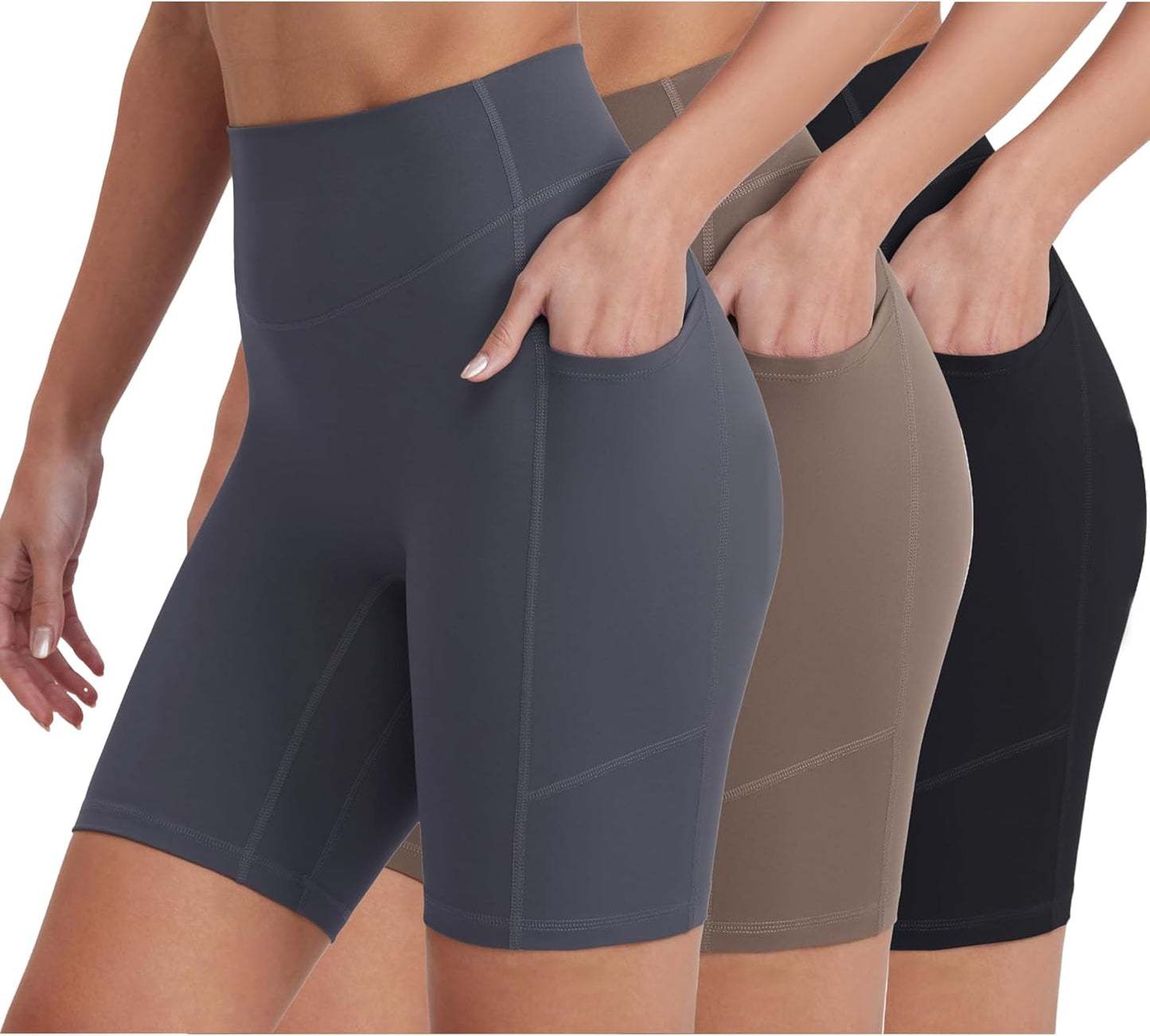 Women’s Biker Shorts with Pockets, 5"/8"