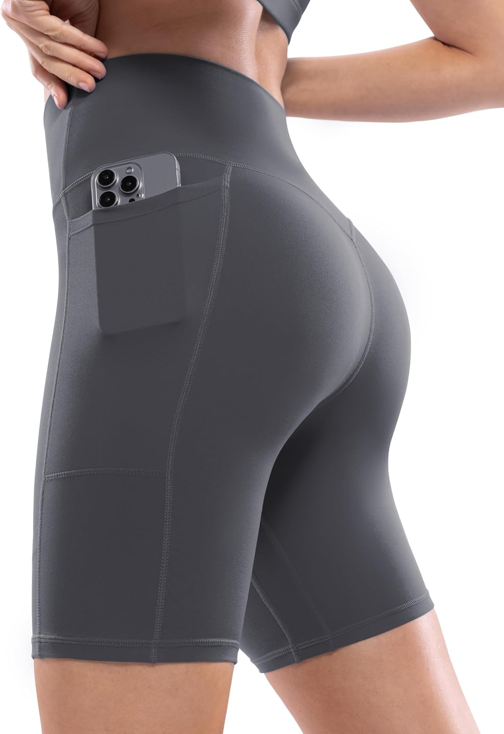 POSHDIVAH Women’s Yoga Shorts with Pockets