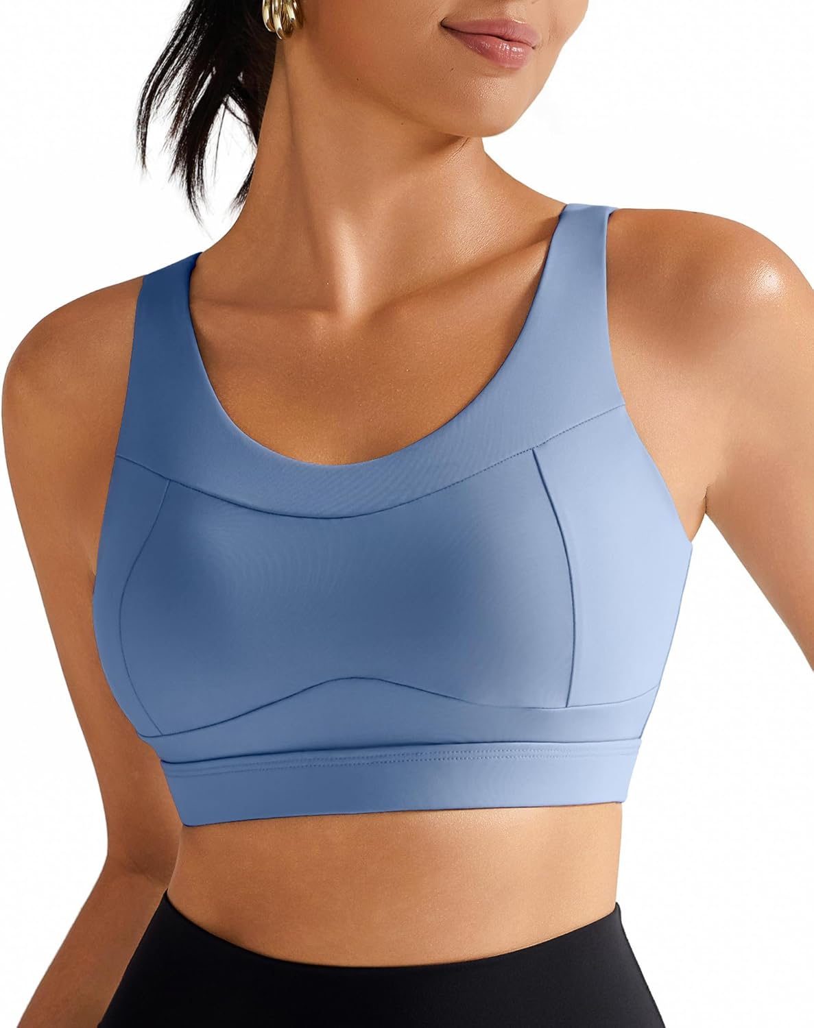 RUNNING GIRL High-Impact Racerback Sports Bra