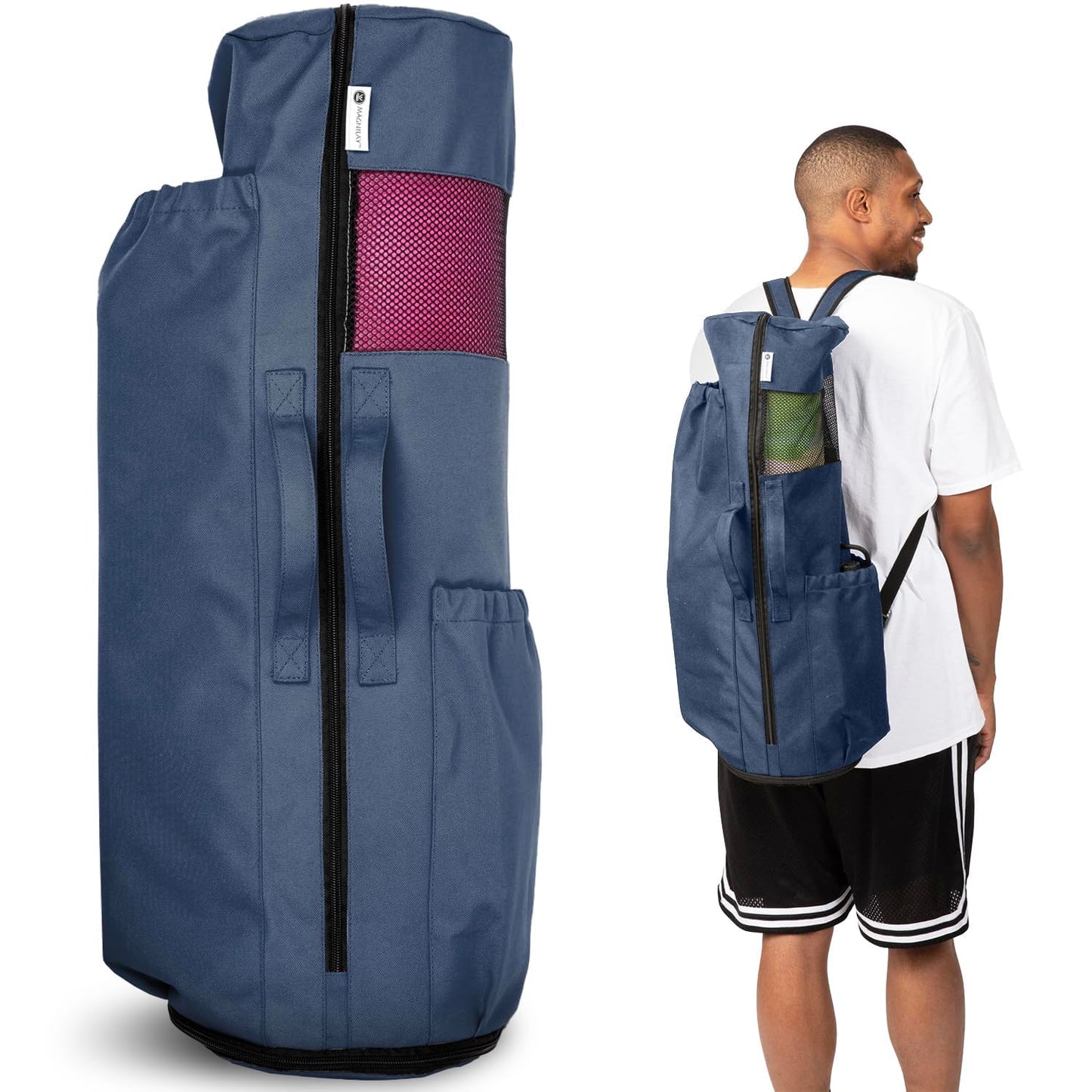 MAGNILAY Yoga Mat Bag with Adjustable Strap & Pockets