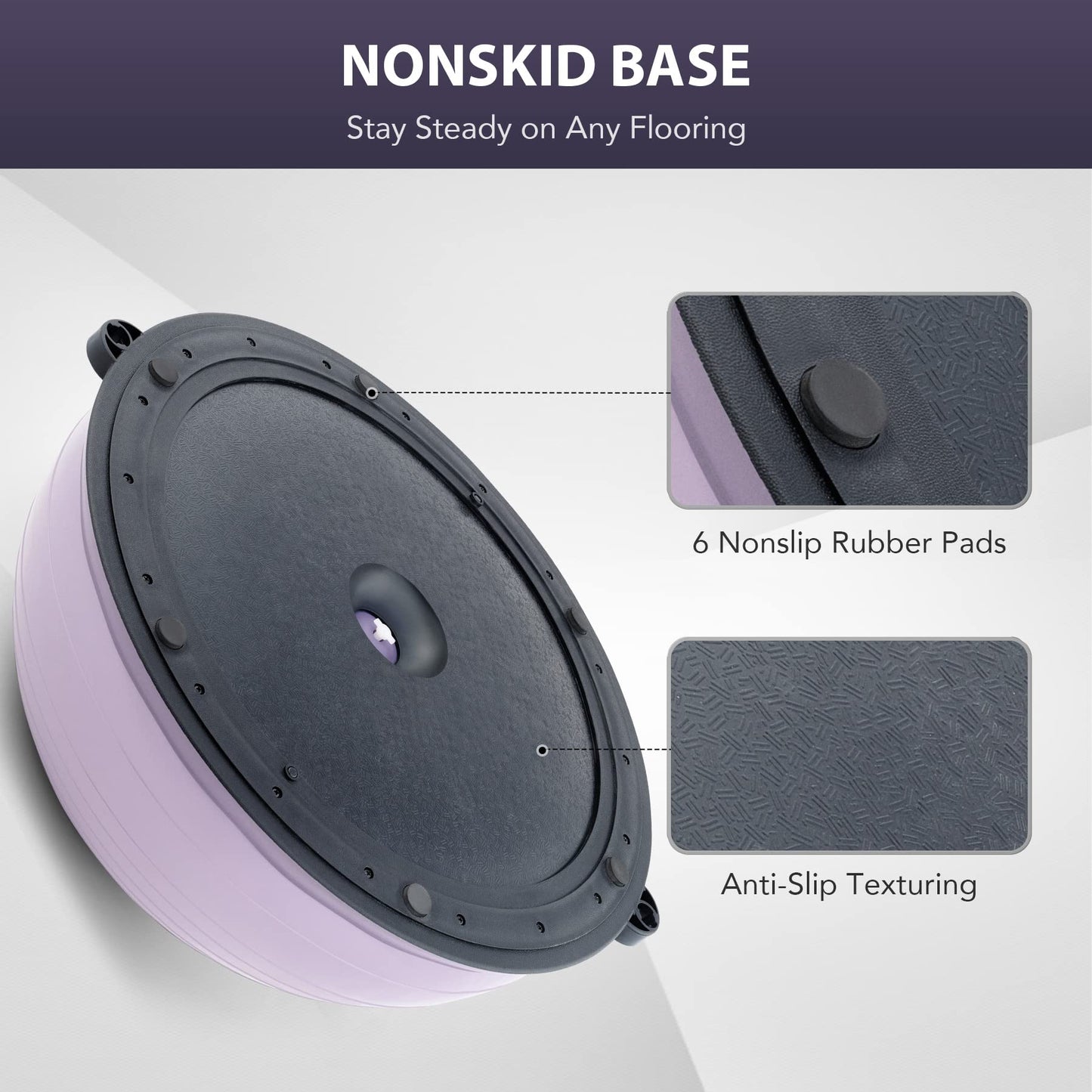 ZELUS Balance Ball Trainer with Resistance Bands