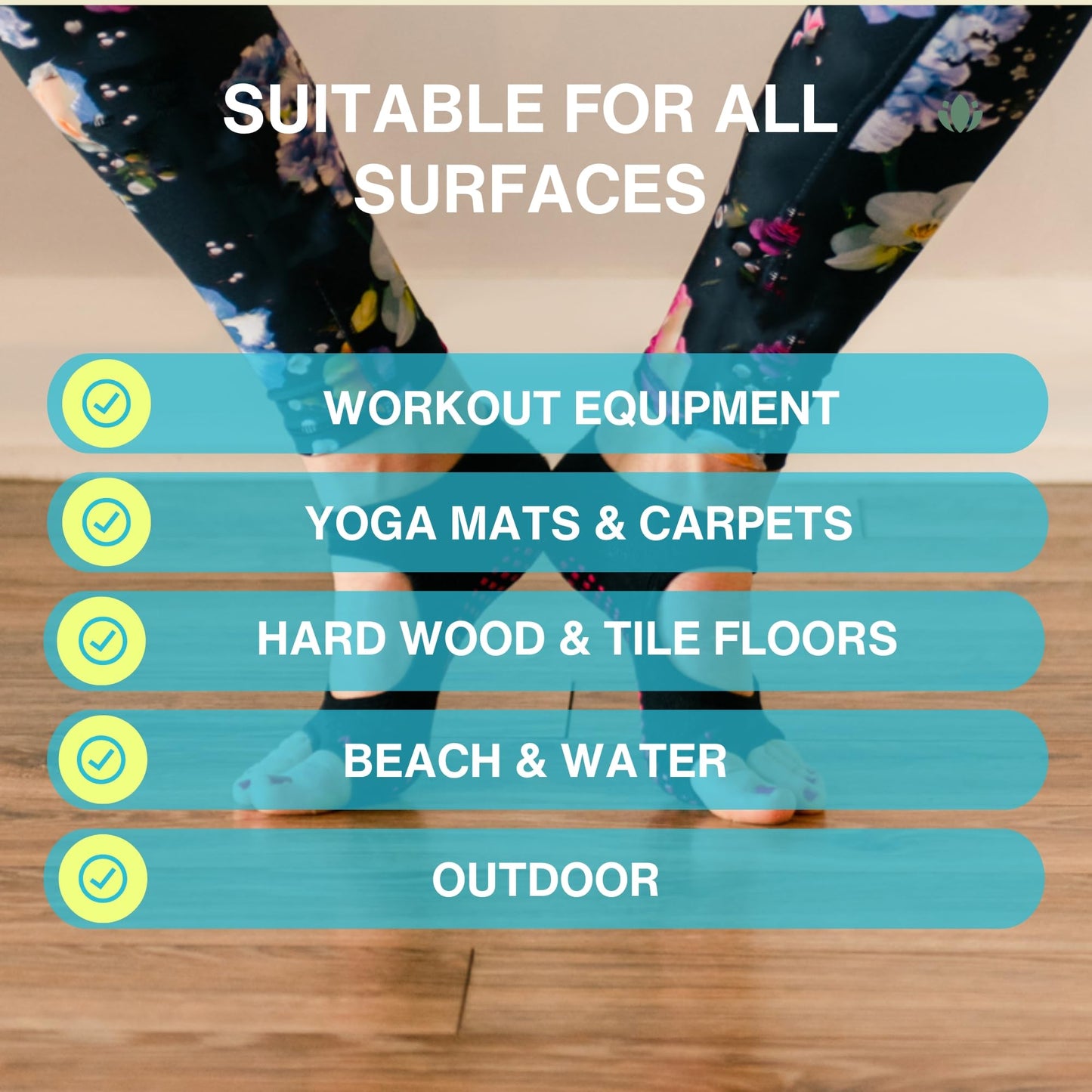 Tucketts Toeless Grip Pilates Socks for Women