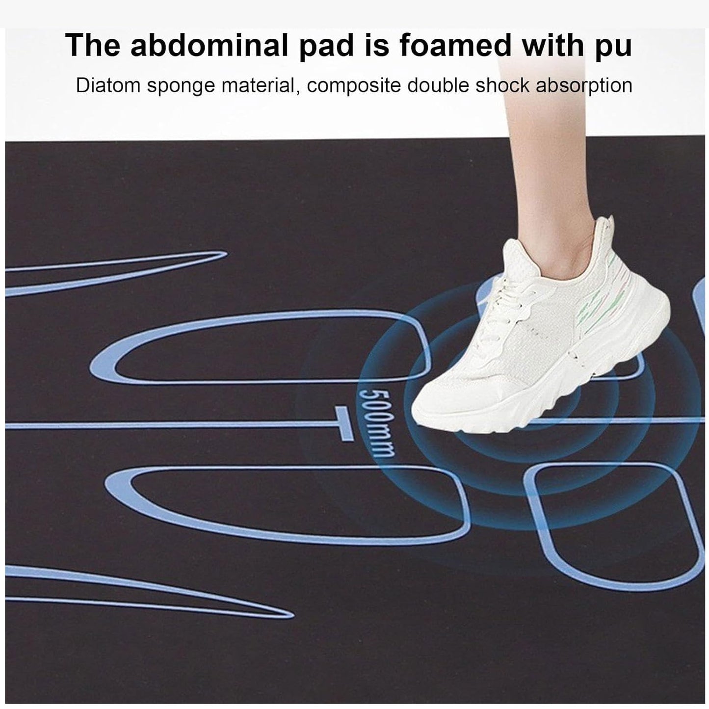 Non-Slip 7mm Exercise & Ab Roller Mat with Bag