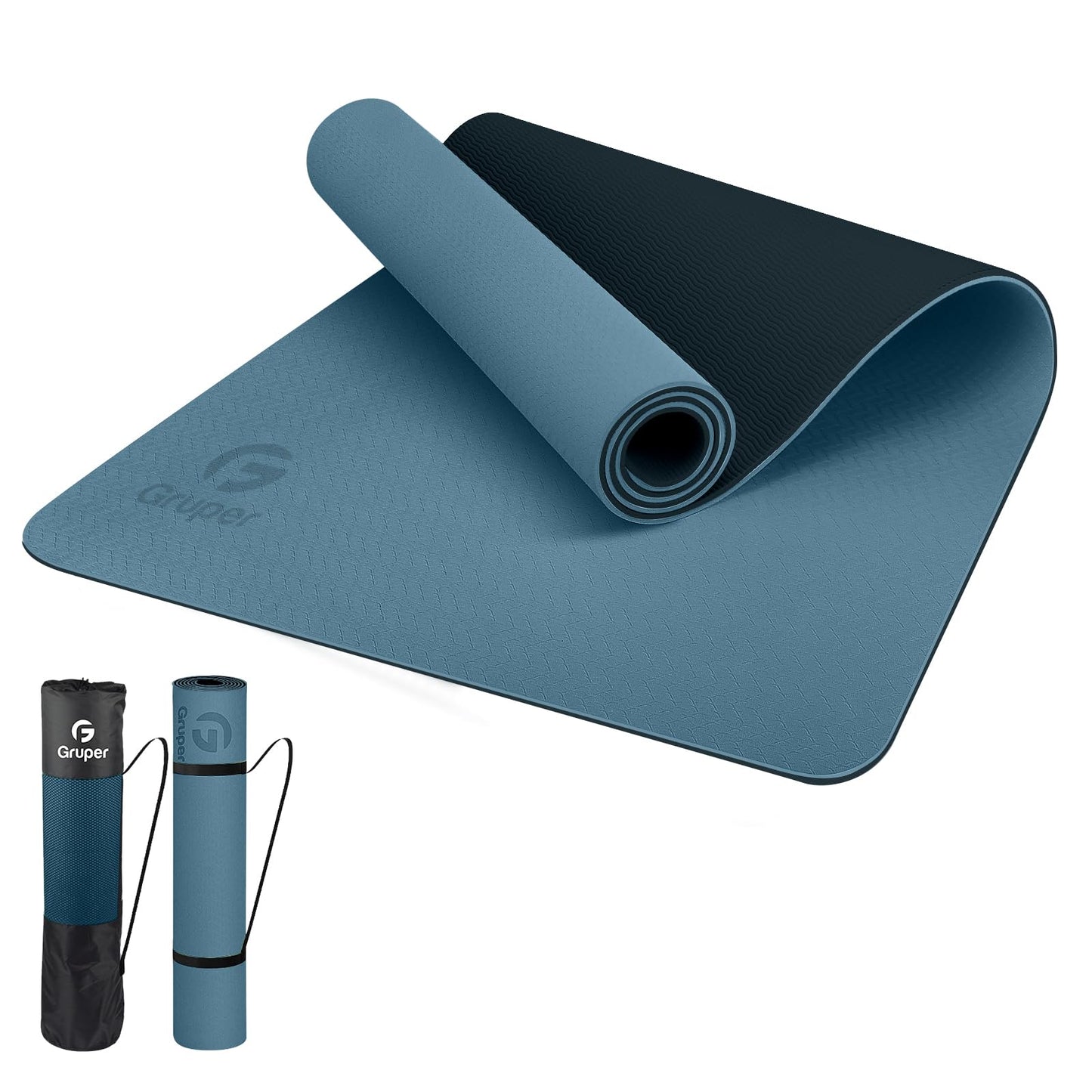 Non-Slip Eco-Friendly Yoga Mat with Strap