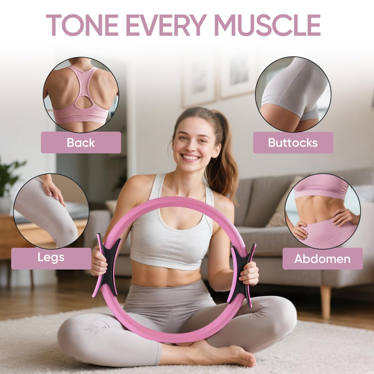 Home Pilates Kit with Rings, Balls & Resistance Bands