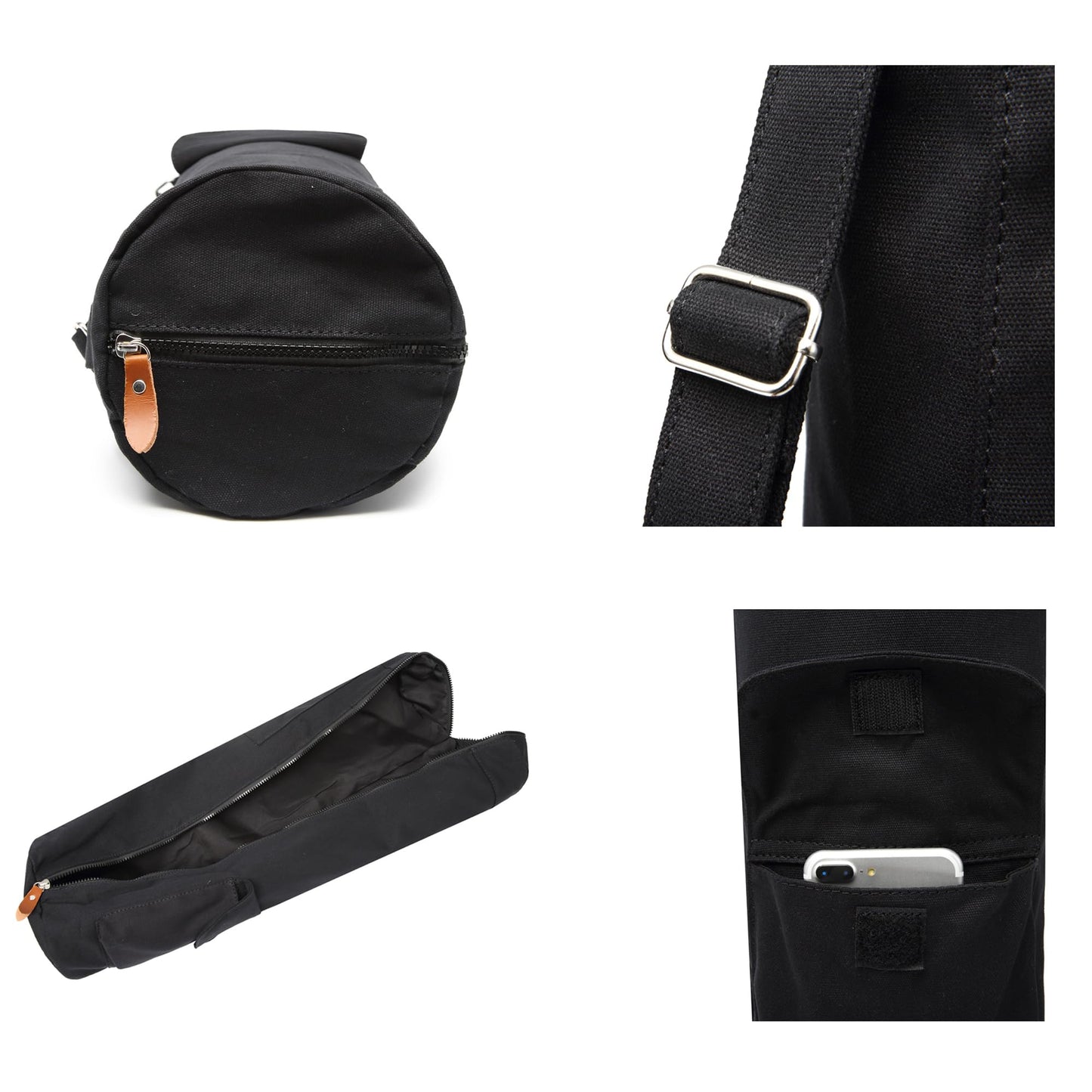 Yoga Mat Carrier Bag with Strap & Pockets