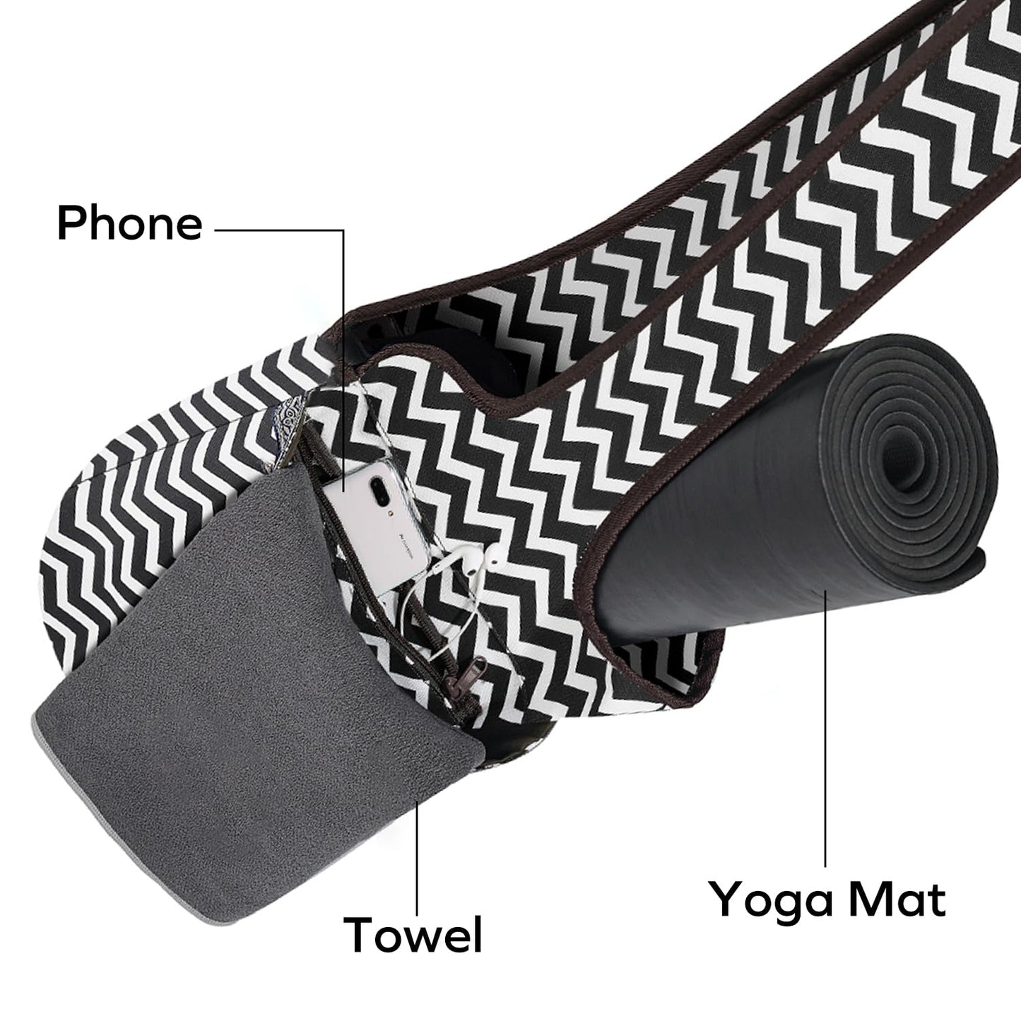 Ewedoos Yoga Mat Bag with Pocket