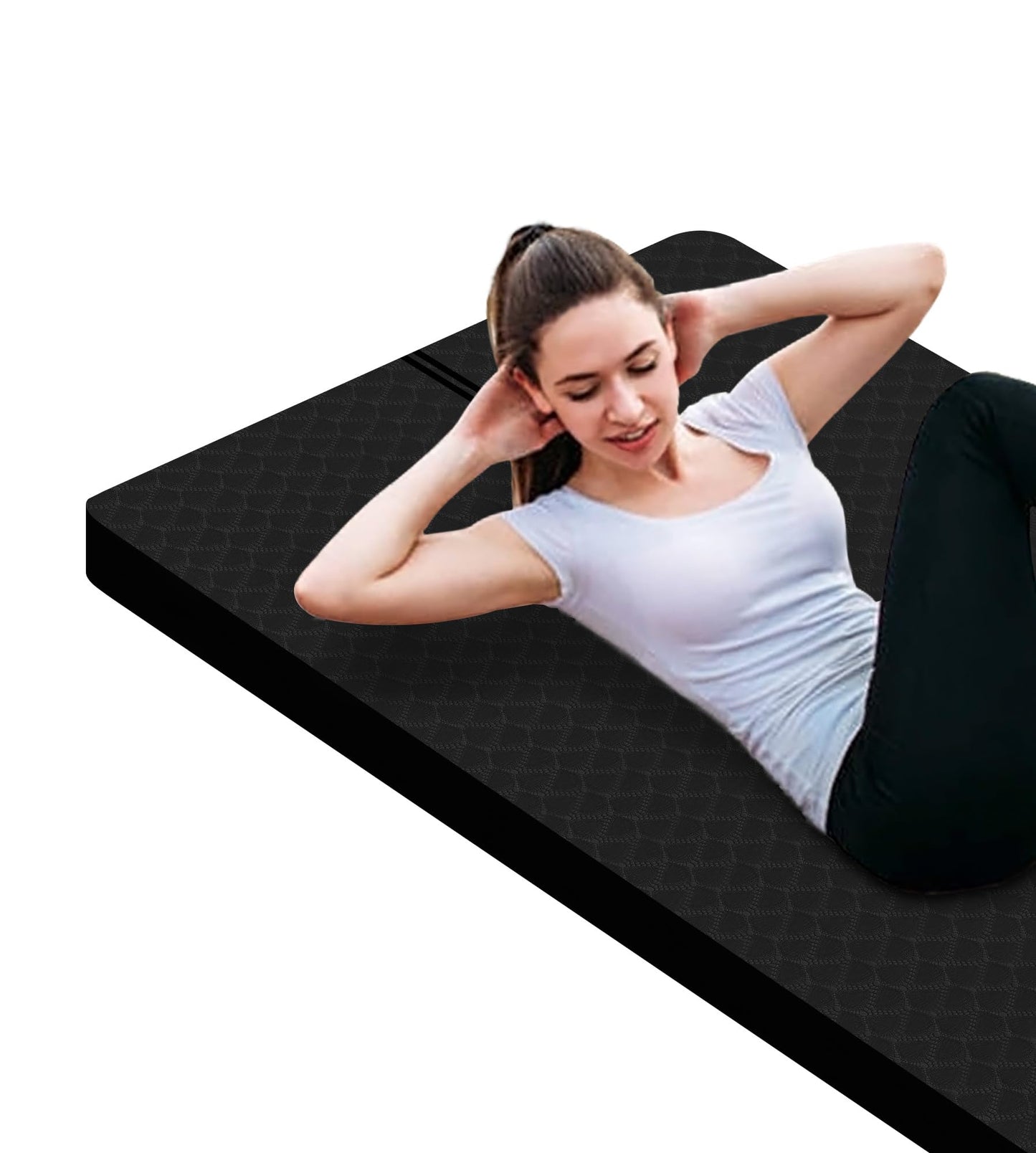 Nuveti Large Thick Yoga & Exercise Mat with Bag