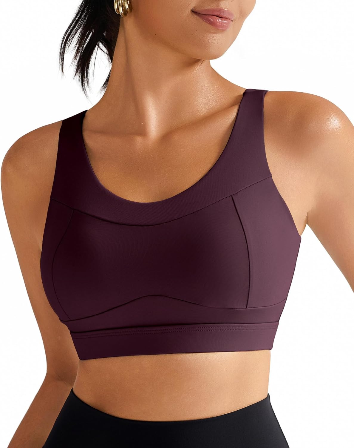 RUNNING GIRL High-Impact Racerback Sports Bra