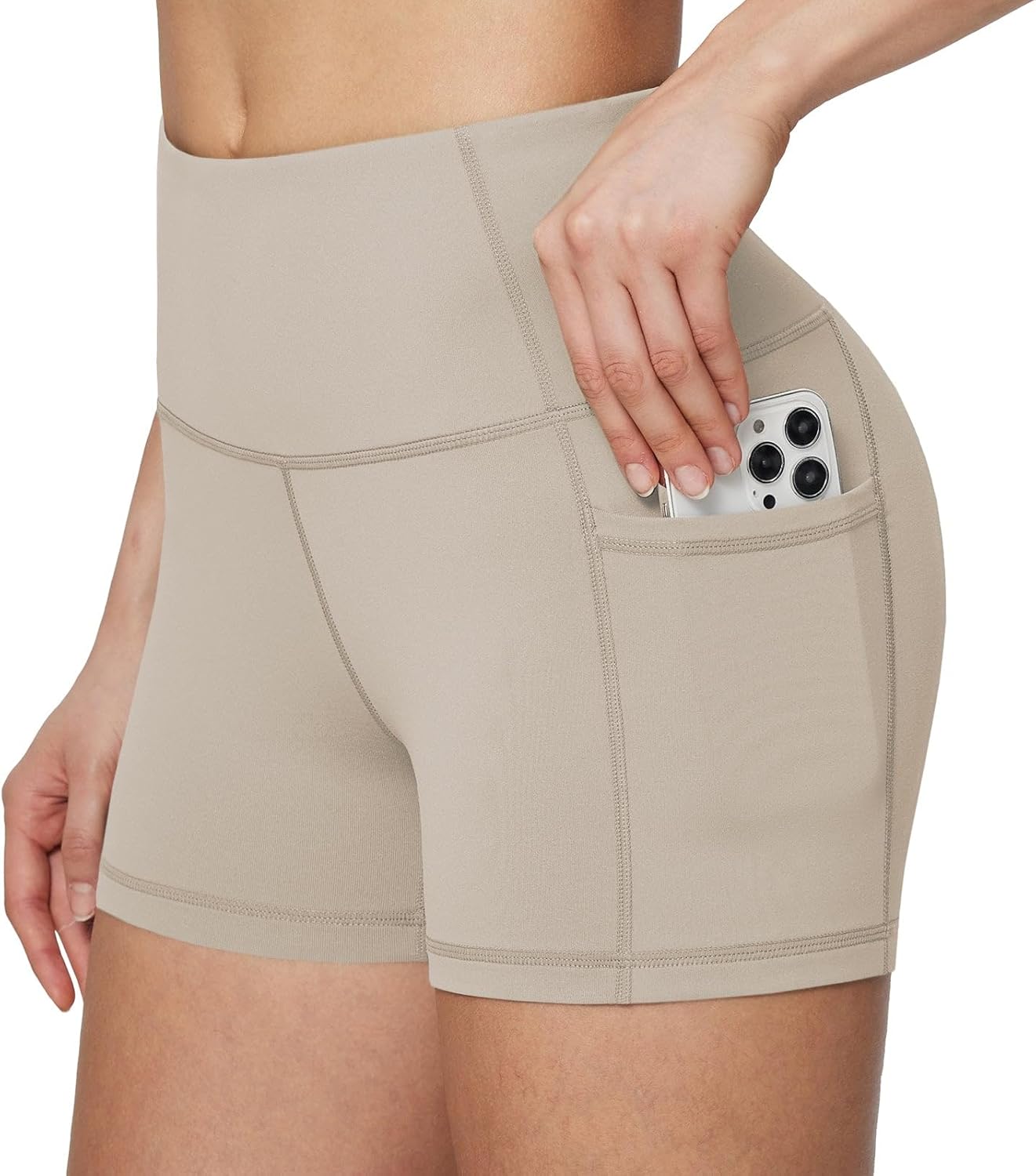 Baleaf Women’s High-Waist Biker Shorts with Pockets