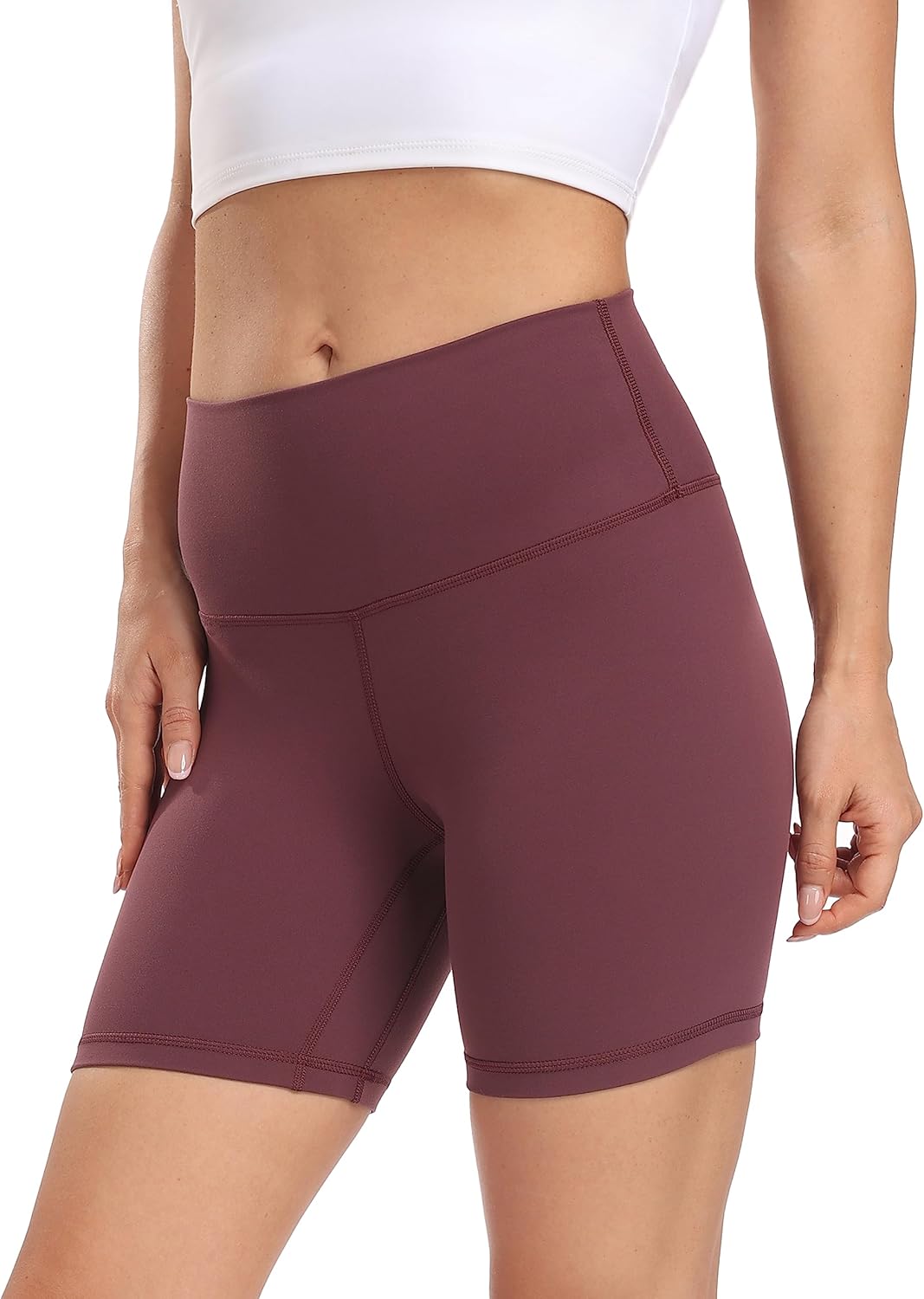 Colorfulkoala Women’s High-Waist Yoga Shorts 6"