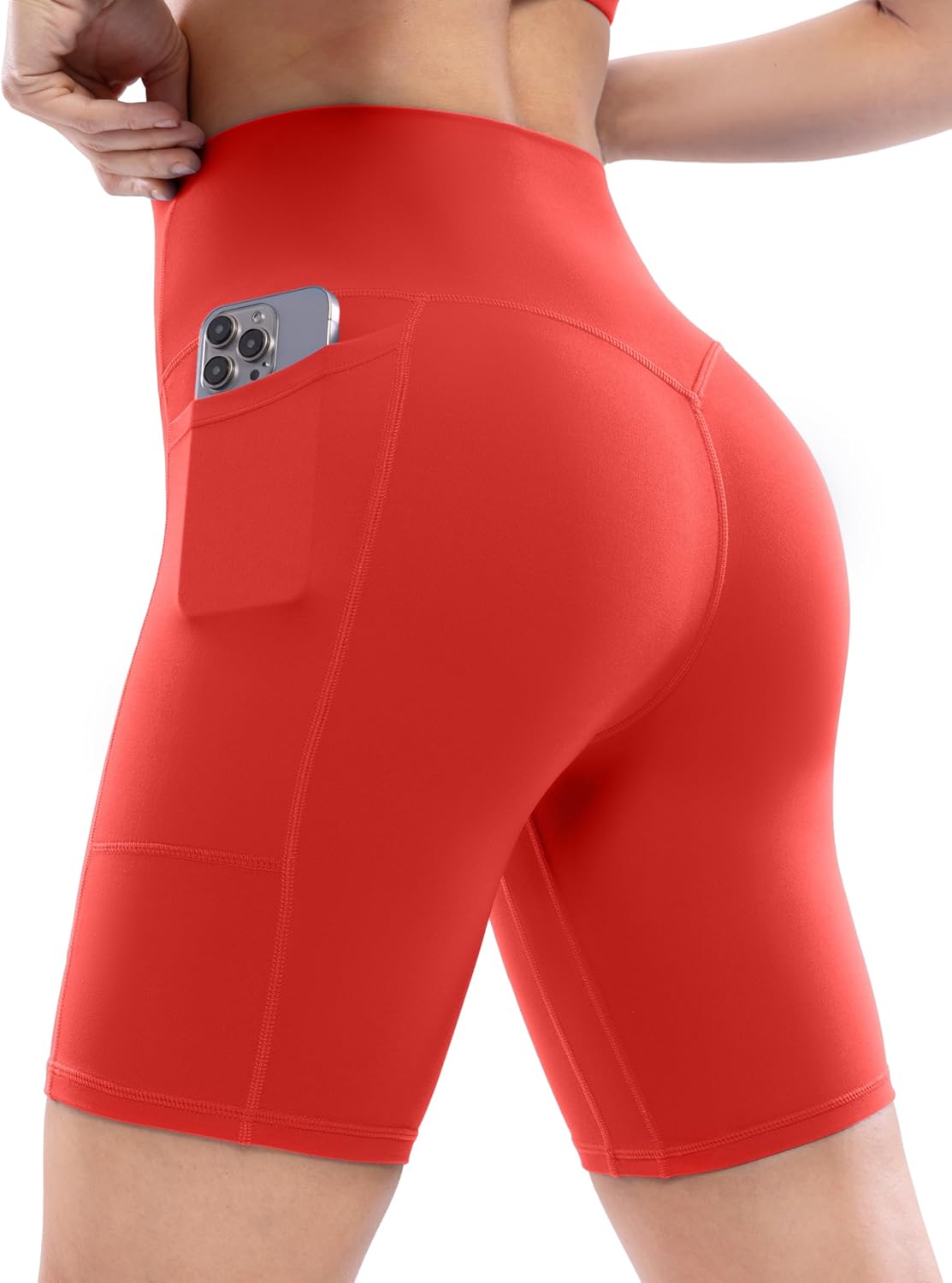 POSHDIVAH Women’s Yoga Shorts with Pockets