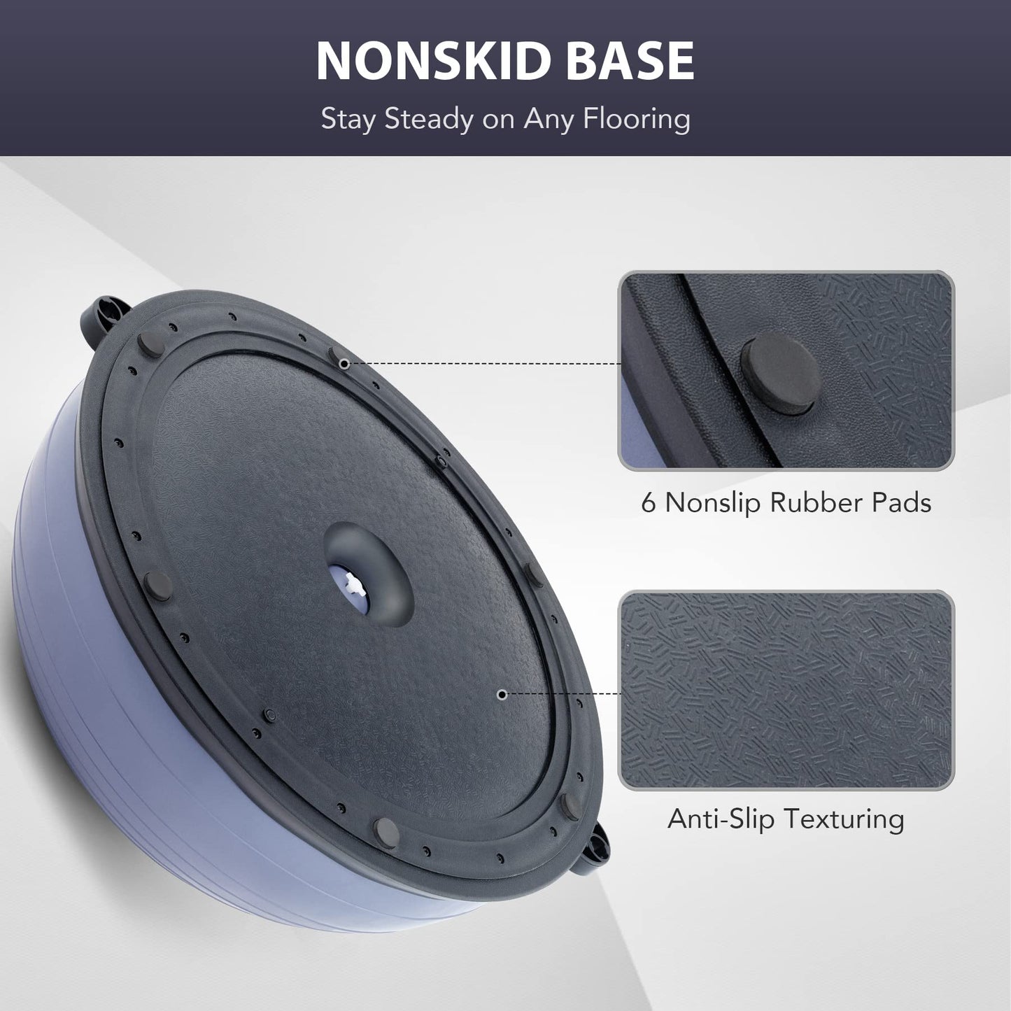 ZELUS Balance Ball Trainer with Resistance Bands