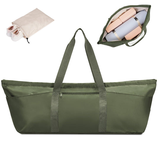 Large Yoga Mat Bag with Shoe & Wet Pocket