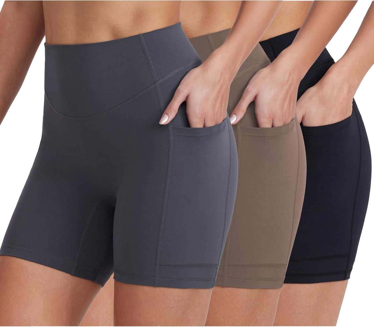 Women’s Biker Shorts with Pockets, 5"/8"