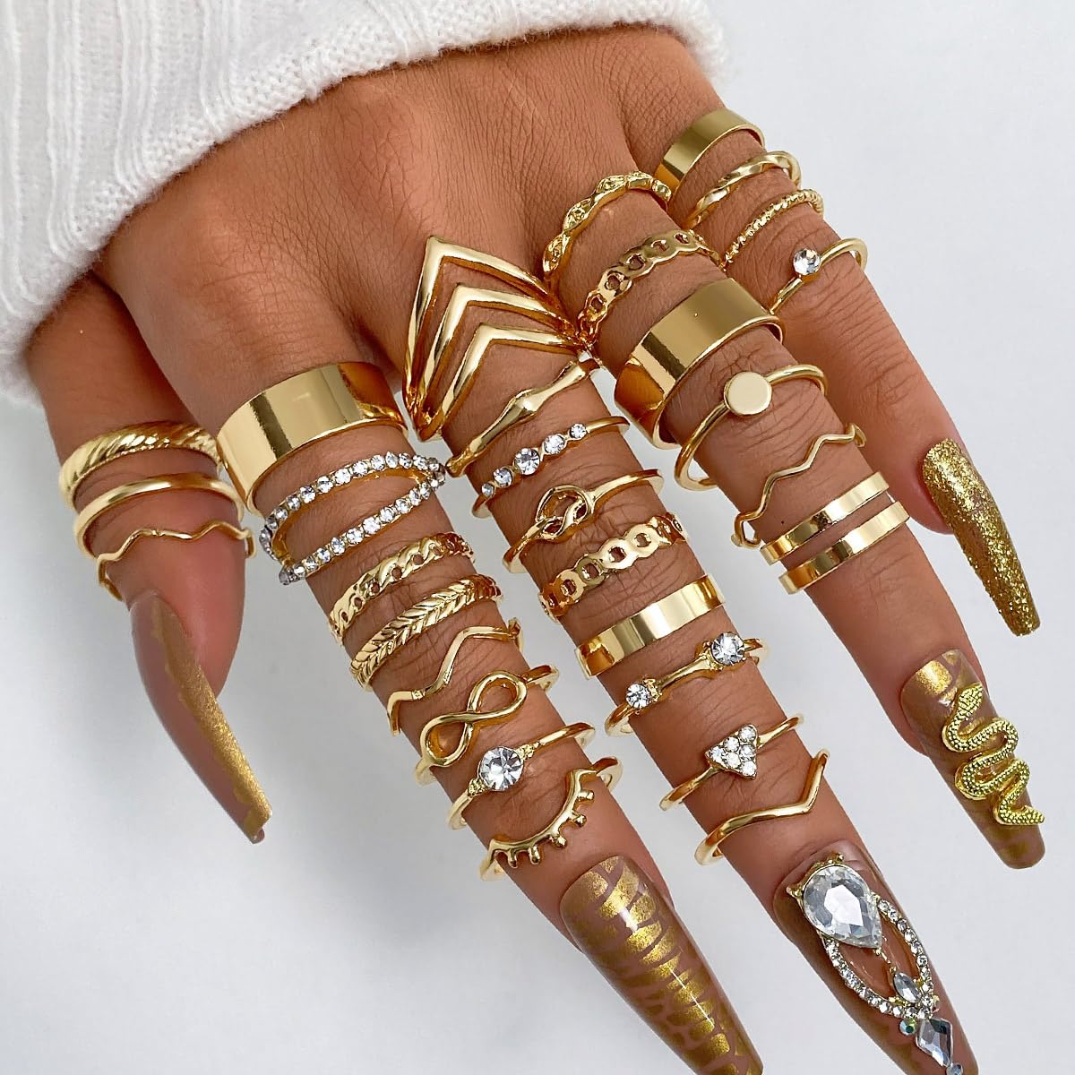 KISS WIFE Gold Ring Set