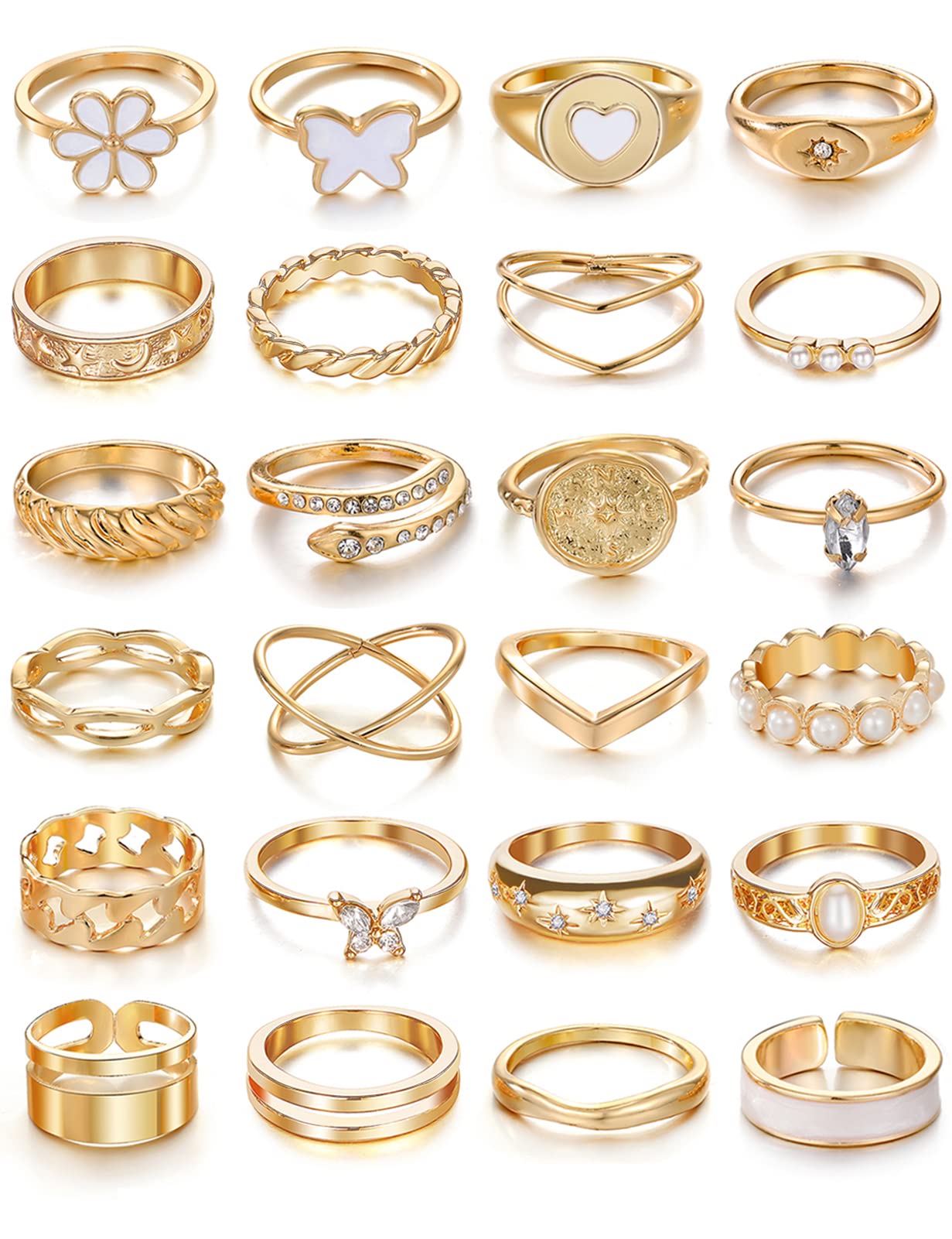 KISS WIFE Gold Ring Set