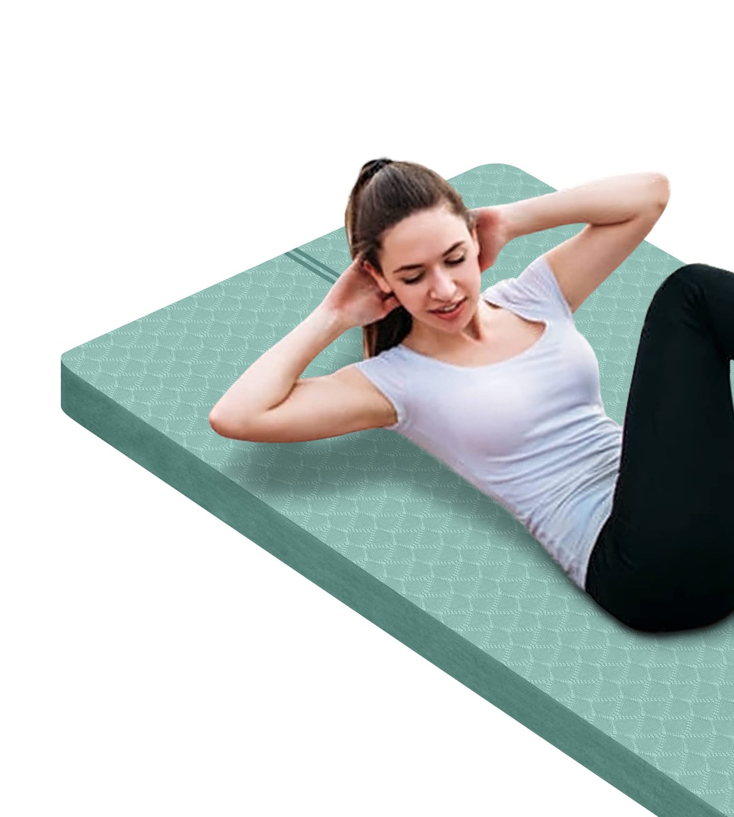 Nuveti Large Thick Yoga & Exercise Mat with Bag