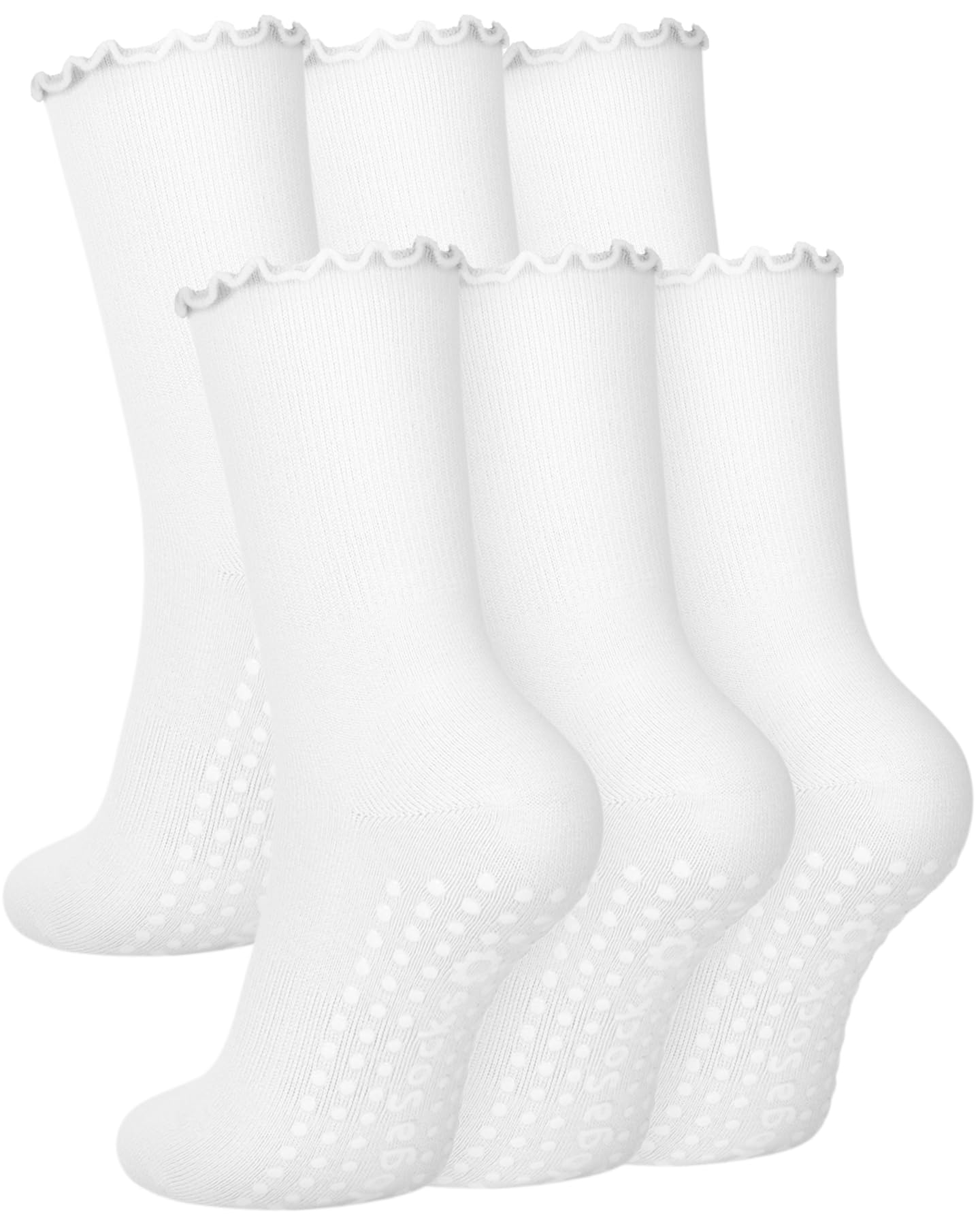 6 Pairs Women’s Non-Slip Pilates & Yoga Socks