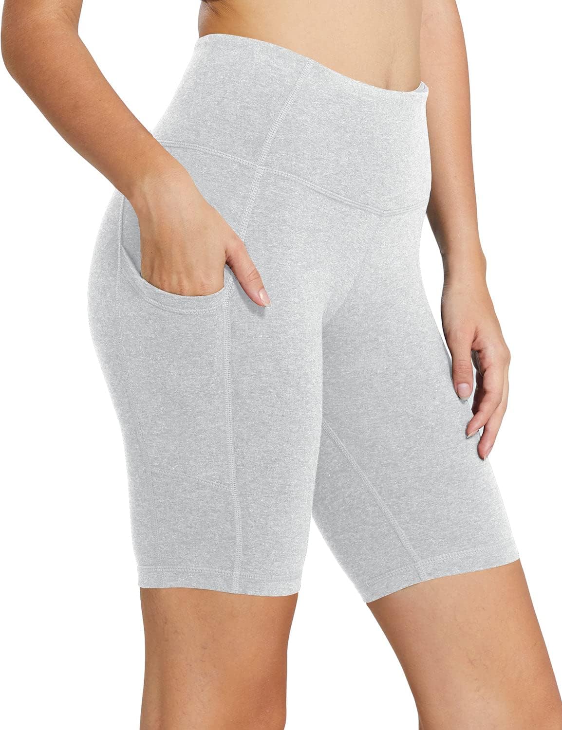 Baleaf Women’s High-Waist Biker Shorts with Pockets
