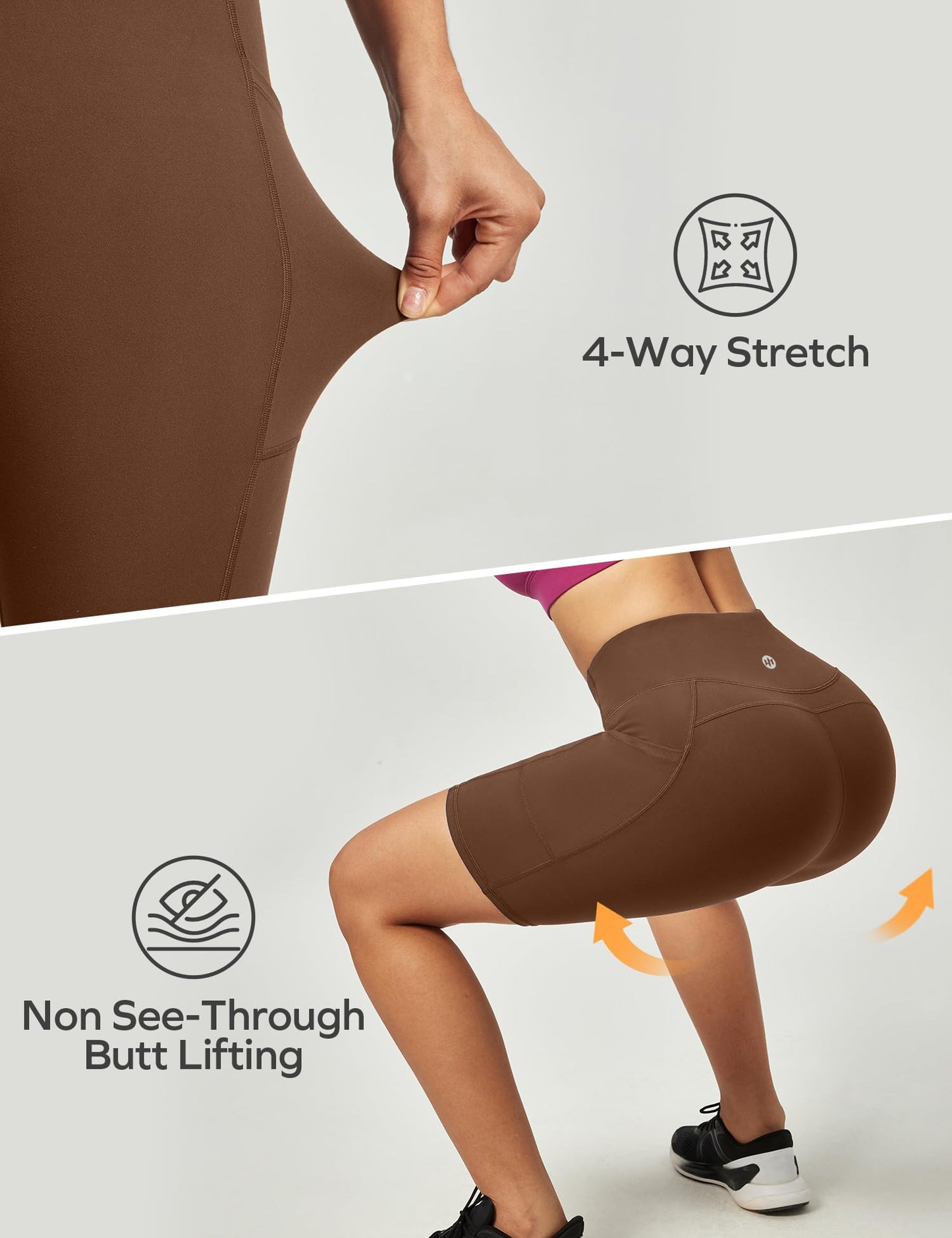 Ewedoos Women’s High-Waist Biker Shorts