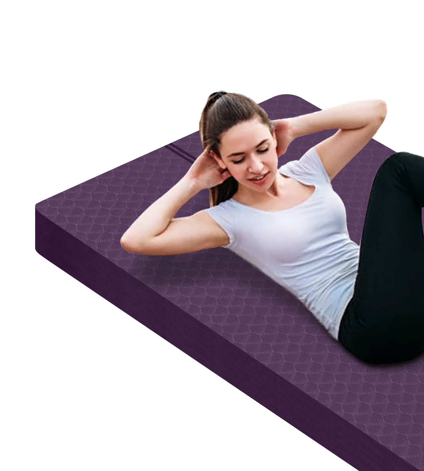 Nuveti Large Thick Yoga & Exercise Mat with Bag