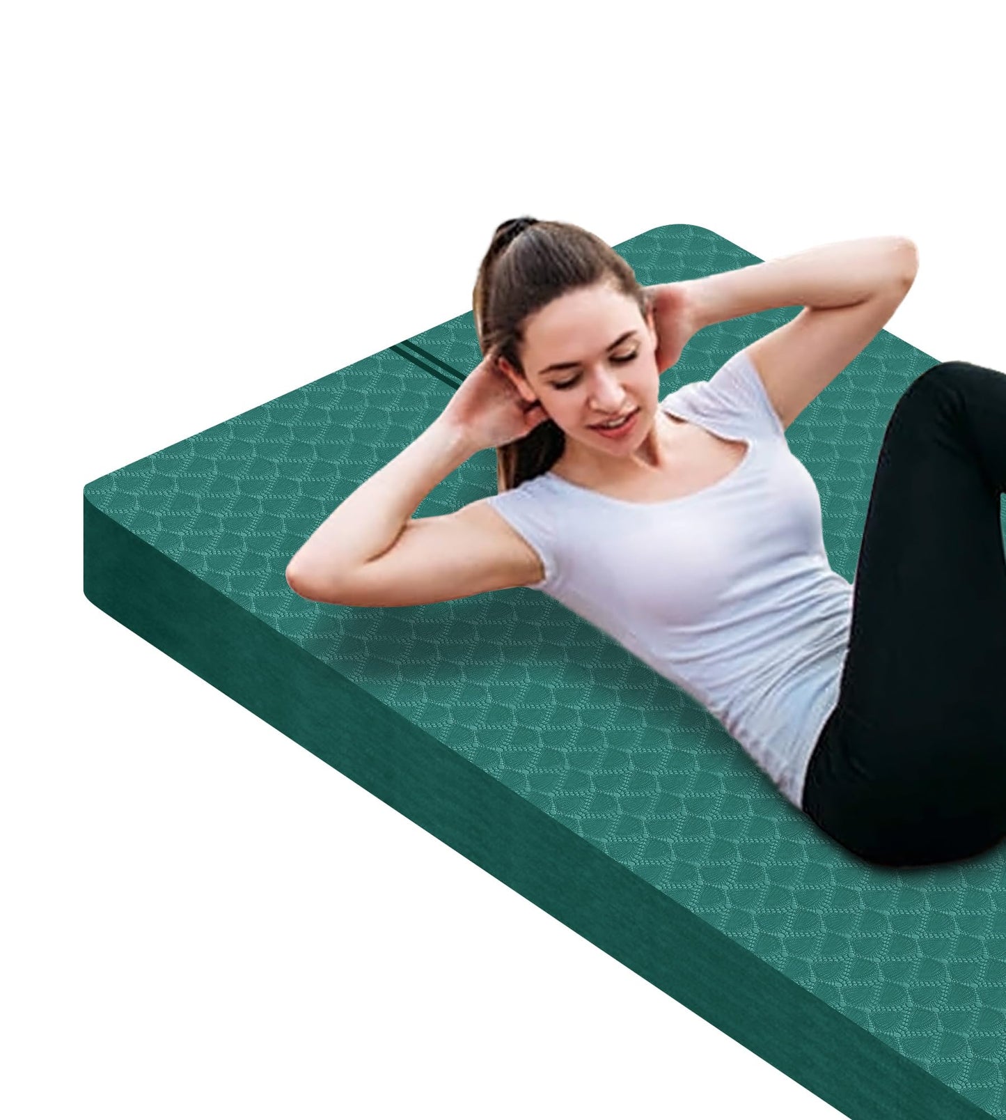 Nuveti Large Thick Yoga & Exercise Mat with Bag
