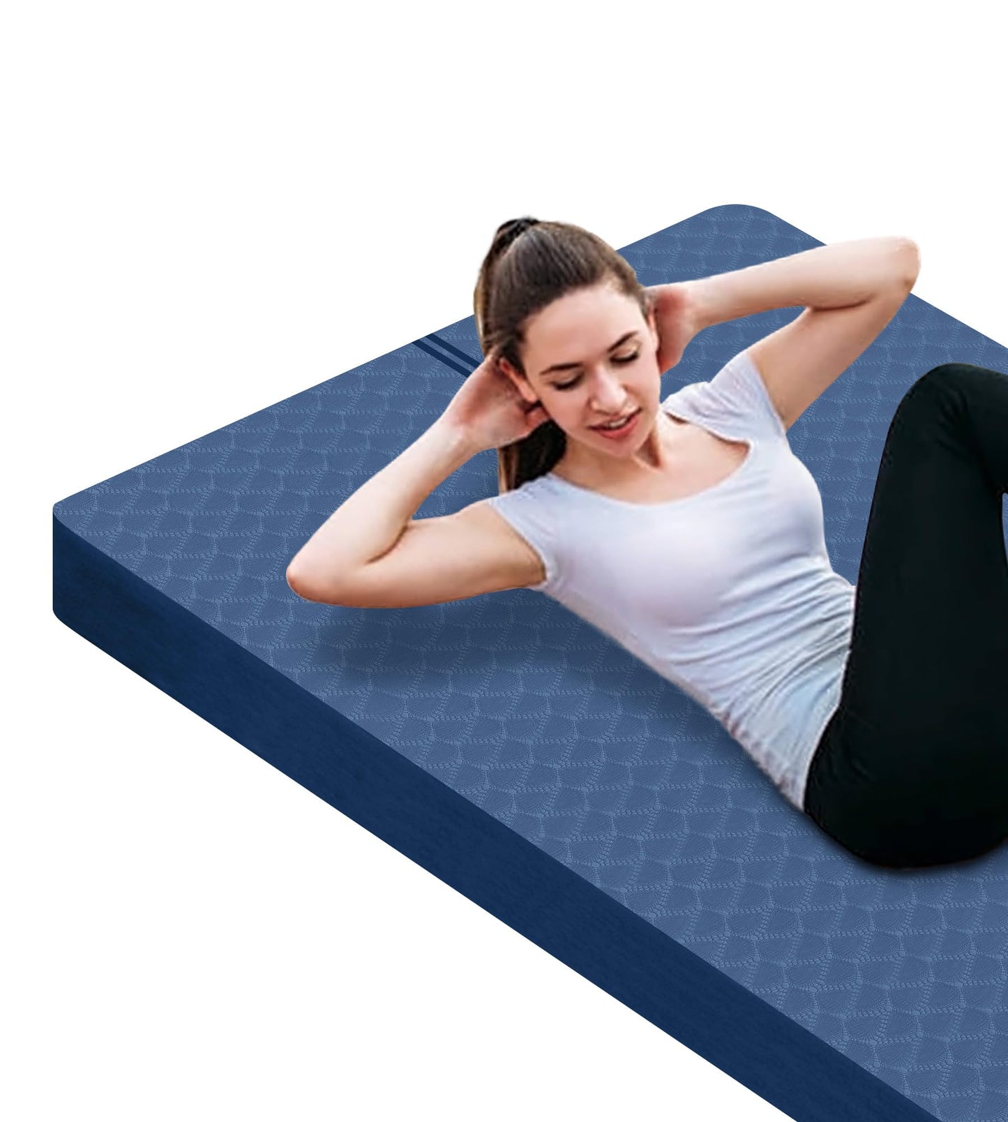 Nuveti Large Thick Yoga & Exercise Mat with Bag