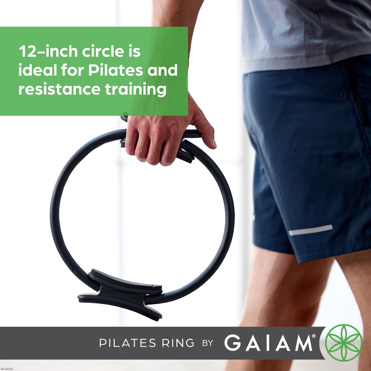 Gaiam Pilates Ring – Foam Handle Fitness Circle