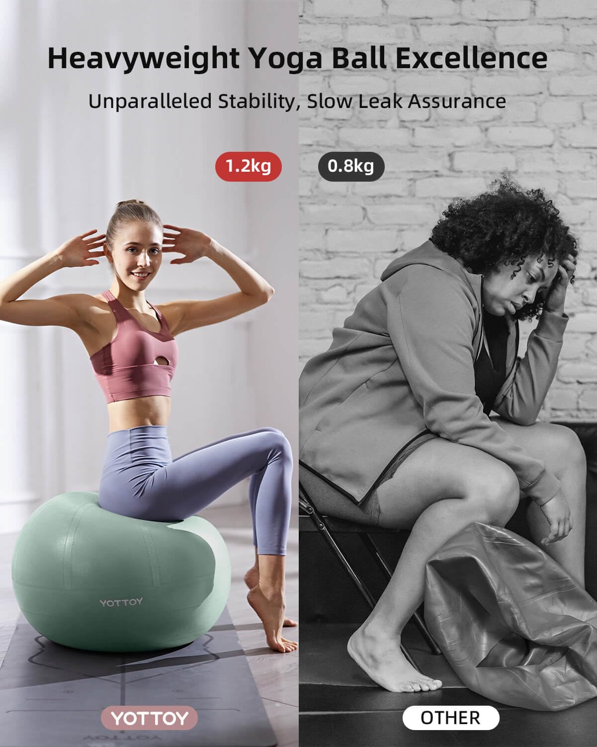 YOTTOY Anti-Burst Exercise Ball