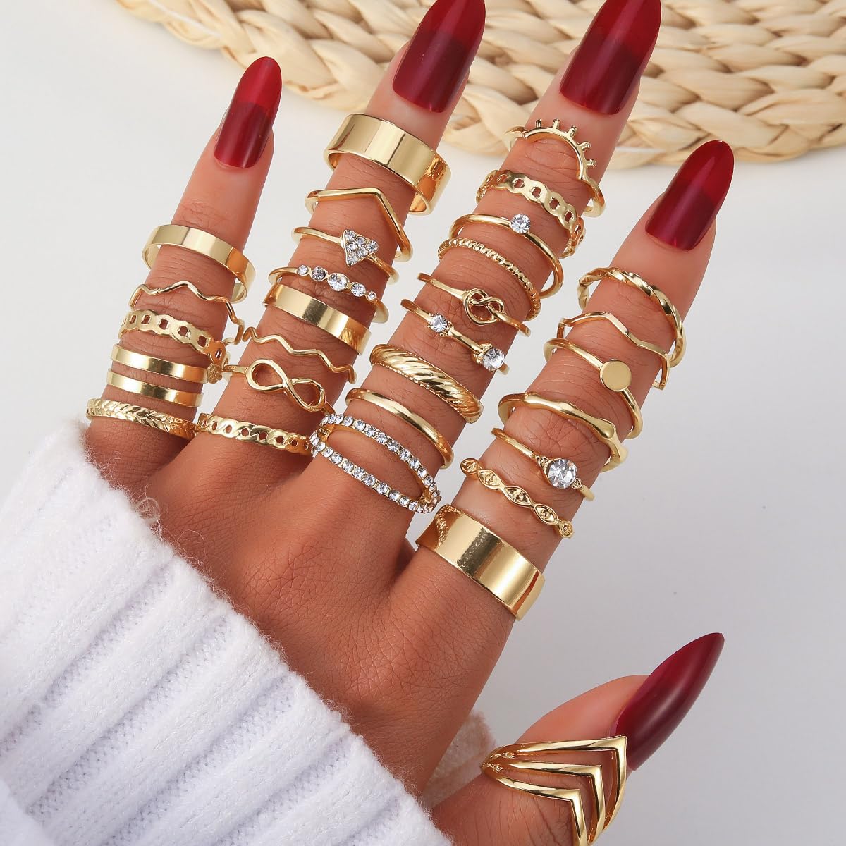 KISS WIFE Gold Ring Set
