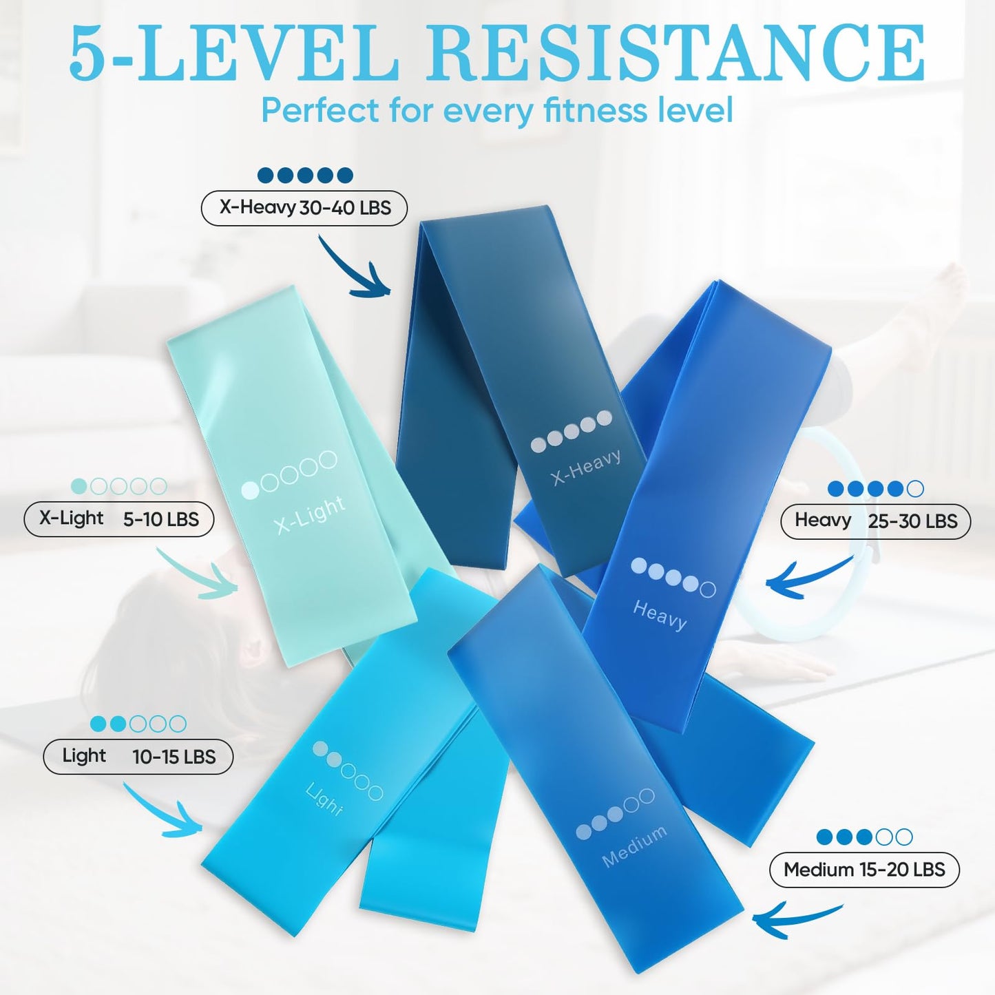 Home Pilates Kit with Rings, Balls & Resistance Bands