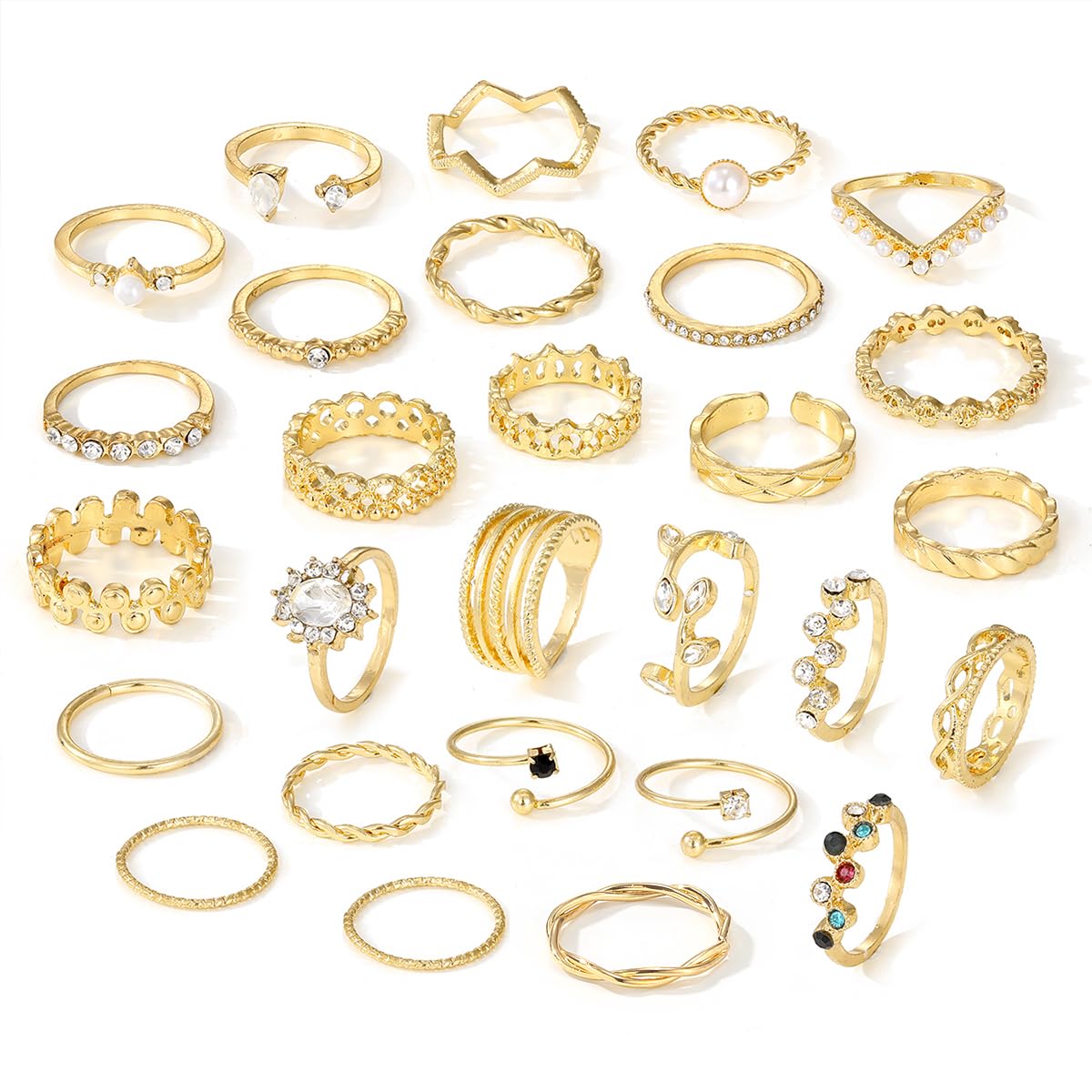 KISS WIFE Gold Ring Set