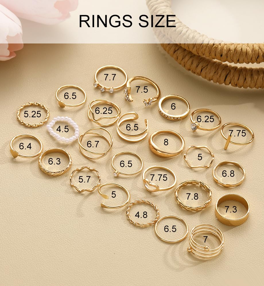 iF YOU 25-Piece Gold Ring Set