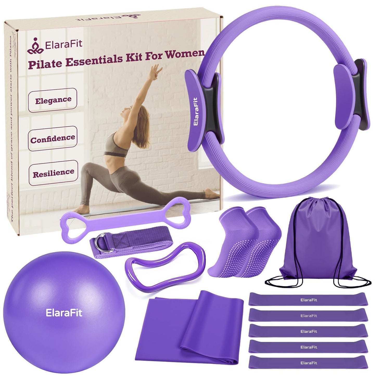Home Pilates Kit with Rings, Balls & Resistance Bands
