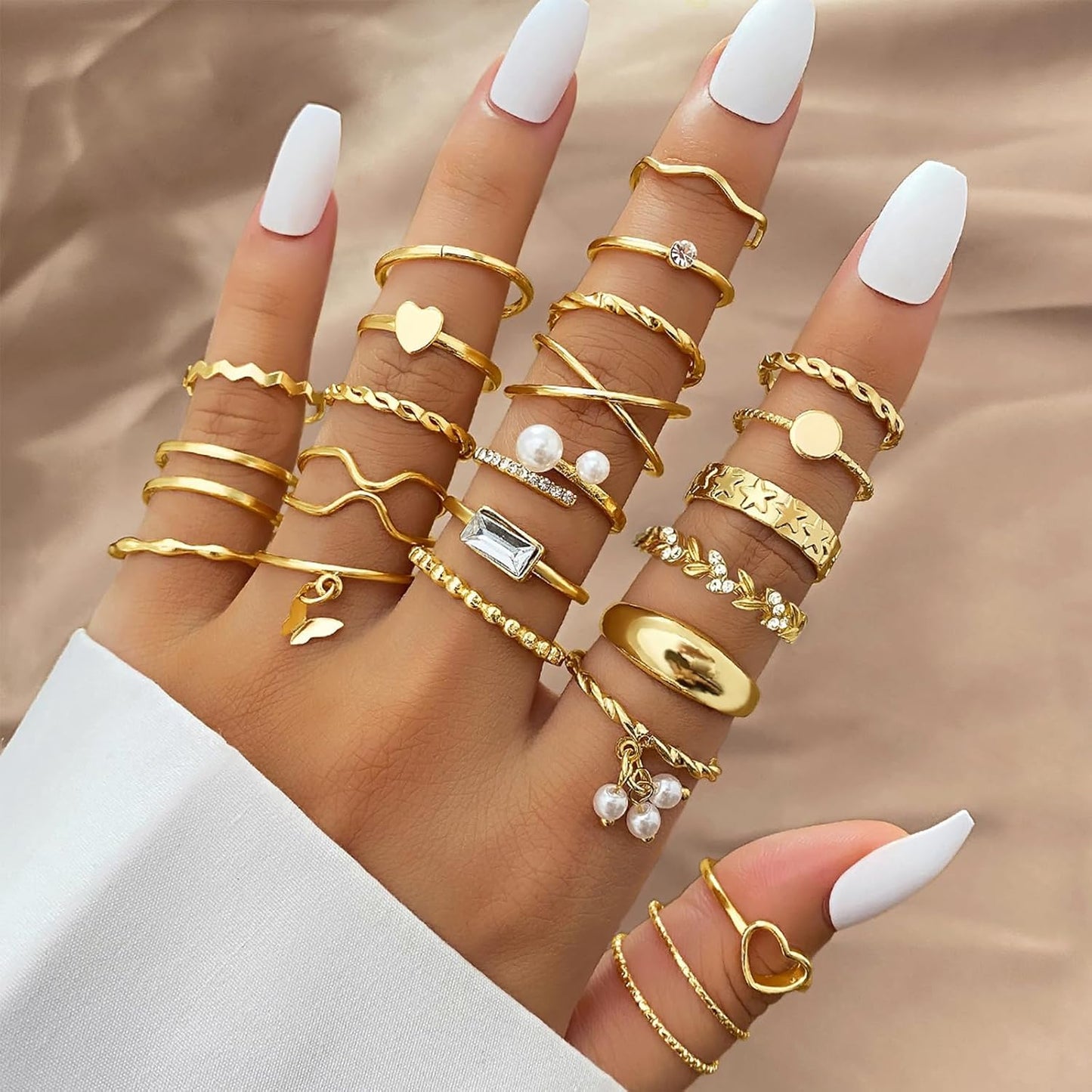 IFKM 51-Piece Gold Ring Set