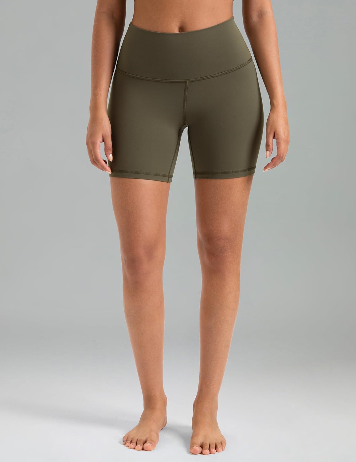 Colorfulkoala Women’s High-Waist Yoga Shorts 6"