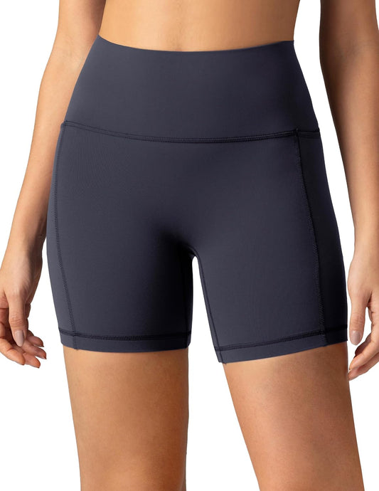 Colorfulkoala High-Waist Biker Shorts