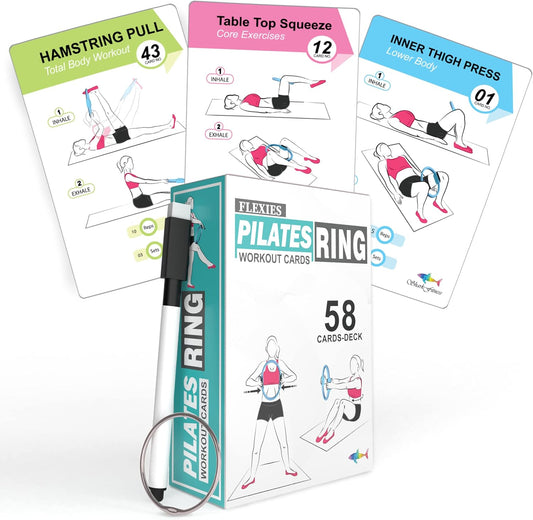 Pilates Ring Exercise Cards – 58 Workout Guide